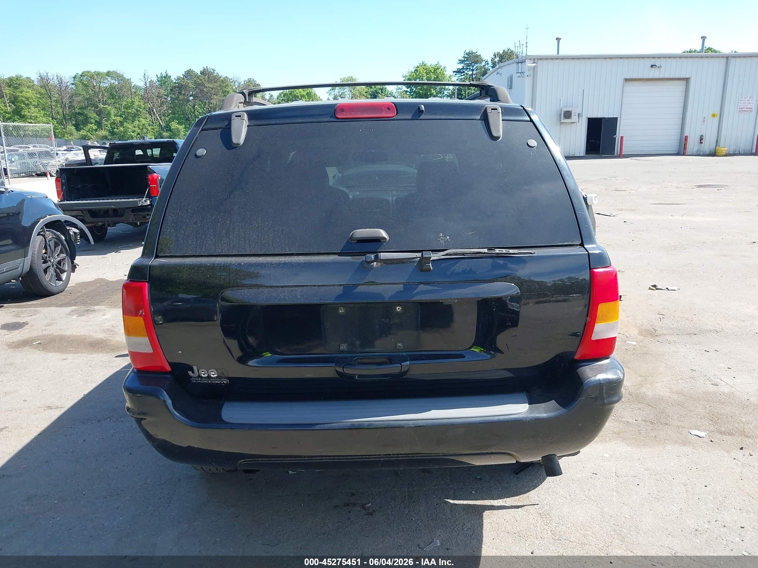 2001 Jeep Grand Cherokee Limited Black vin: 1J4GW58S51C704379