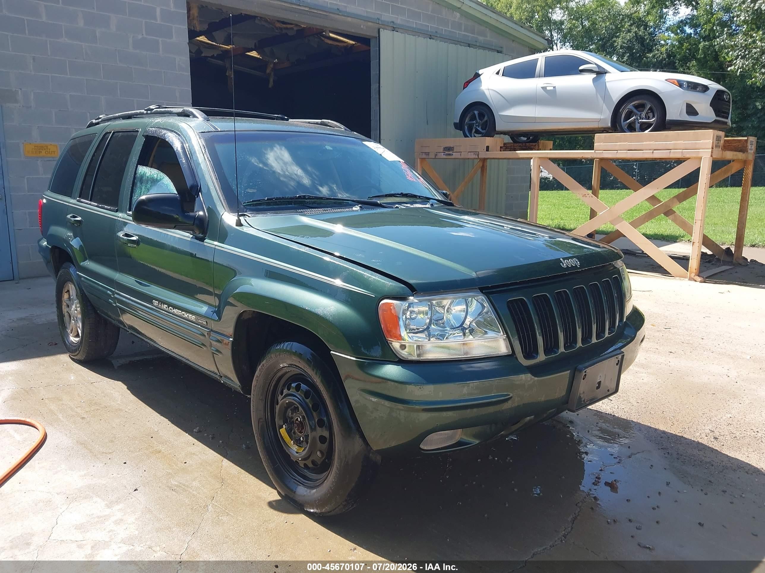 2000 Jeep Grand Cherokee Limited Green vin: 1J4GW58S5YC390629