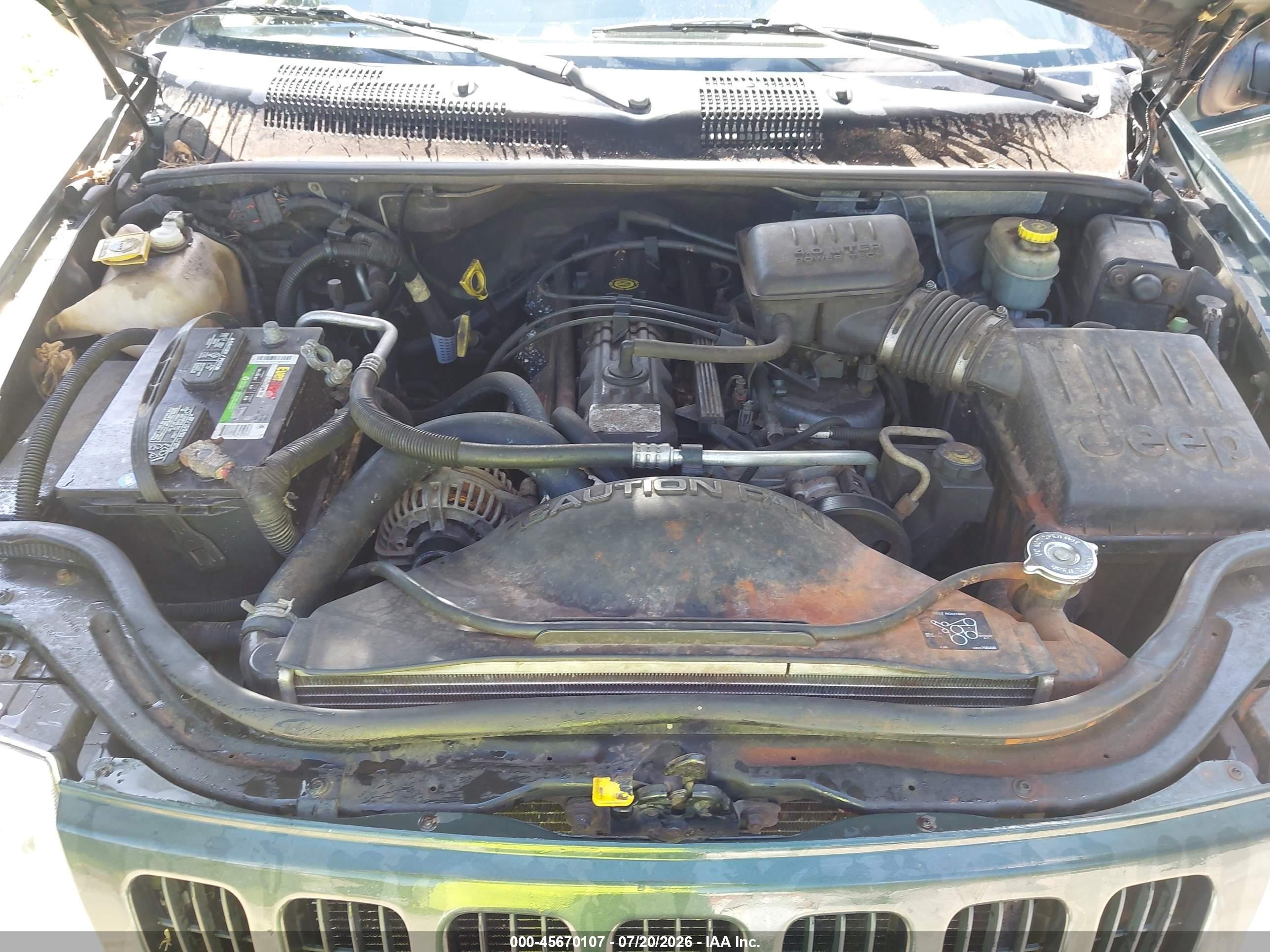 2000 Jeep Grand Cherokee Limited Green vin: 1J4GW58S5YC390629