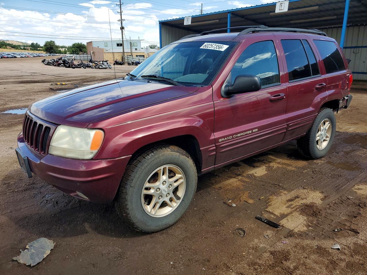 1999 Jeep Grand Cherokee Limited Burgundy vin: 1J4GW68N0XC597654