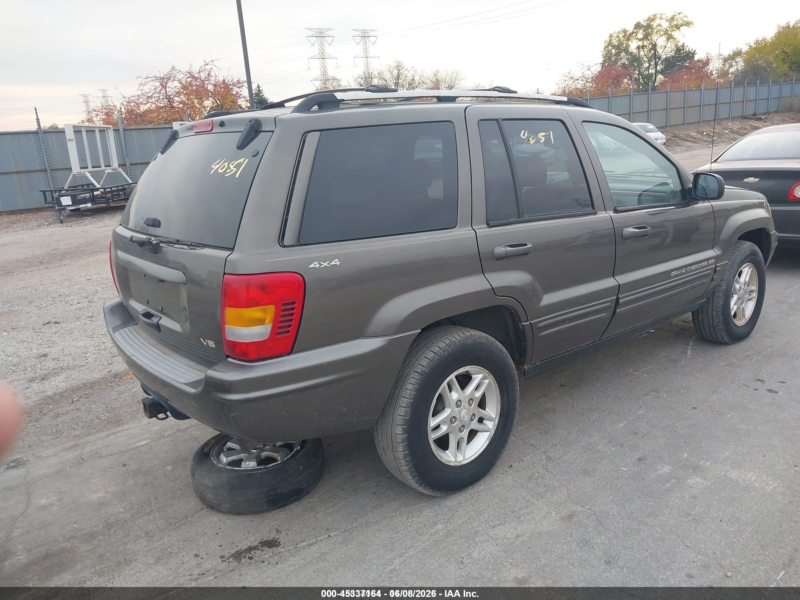 1999 Jeep Grand Cherokee Limited Green vin: 1J4GW68N5XC738654