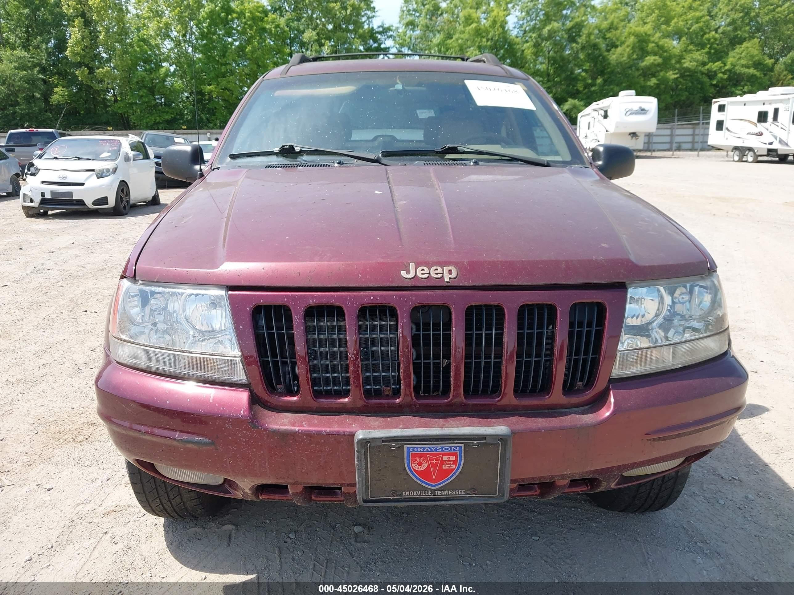 1999 Jeep Grand Cherokee Limited Burgundy vin: 1J4GW68N6XC603697