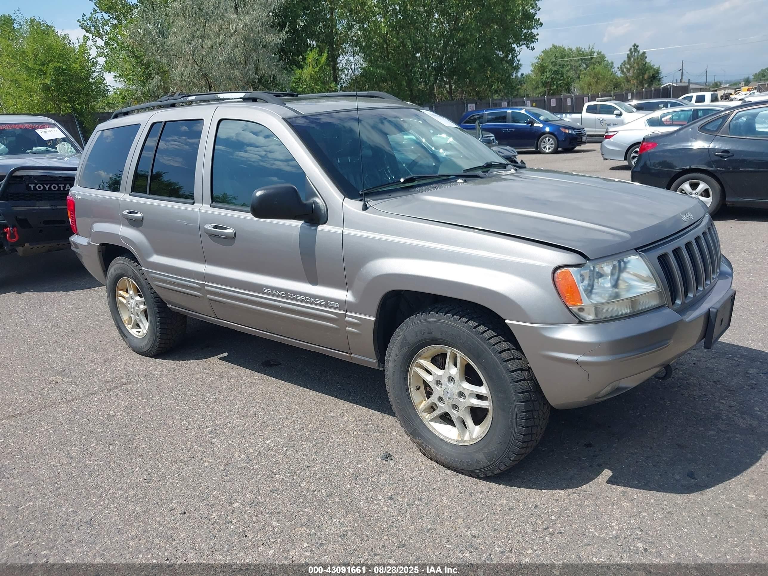 1999 Jeep Grand Cherokee Limited Серебряный vin: 1J4GW68N9XC803005