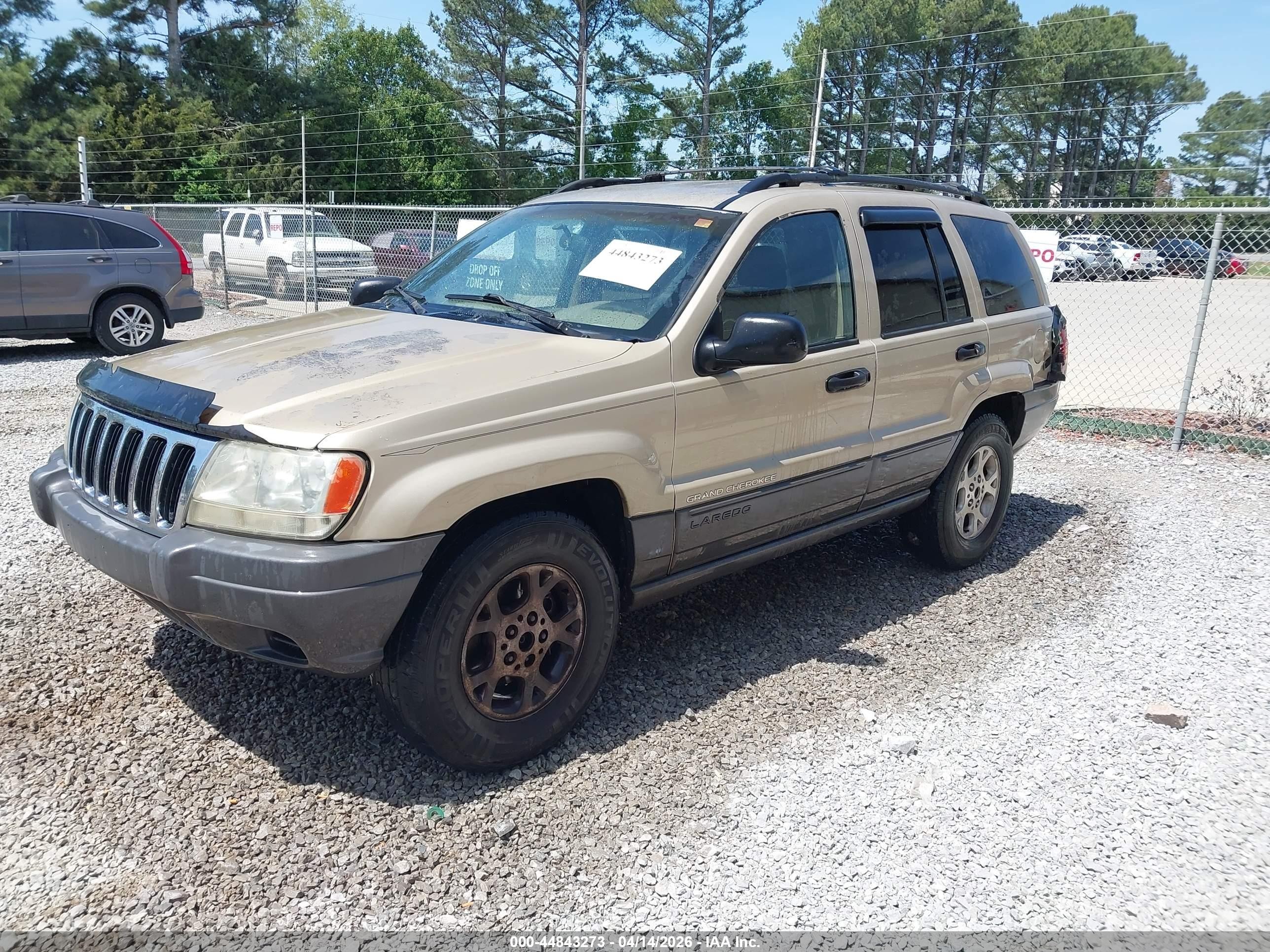 2001 Jeep Grand Cherokee Laredo Tan vin: 1J4GX48S01C594204