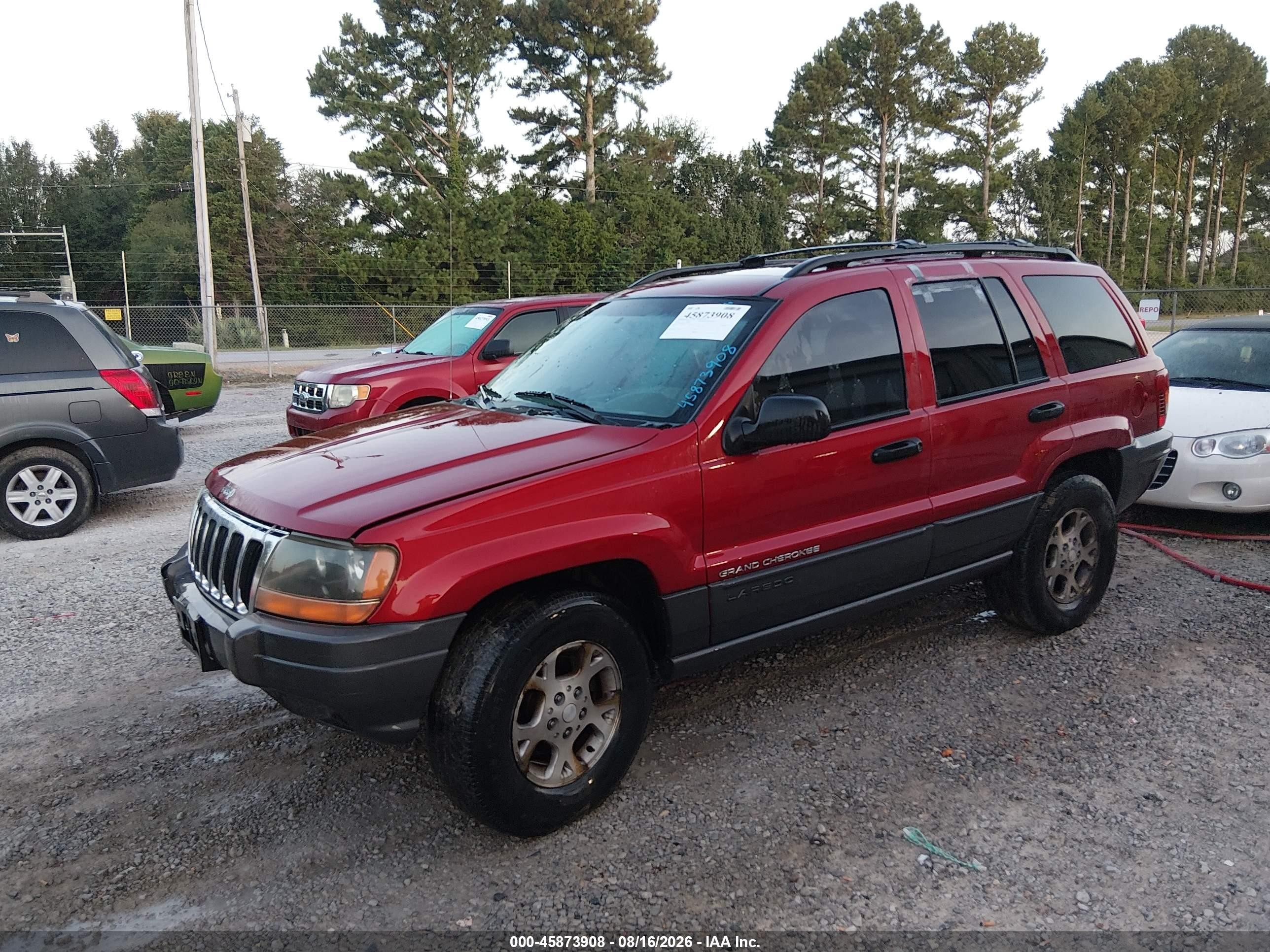 2001 Jeep Grand Cherokee Laredo Red vin: 1J4GX48S01C722487