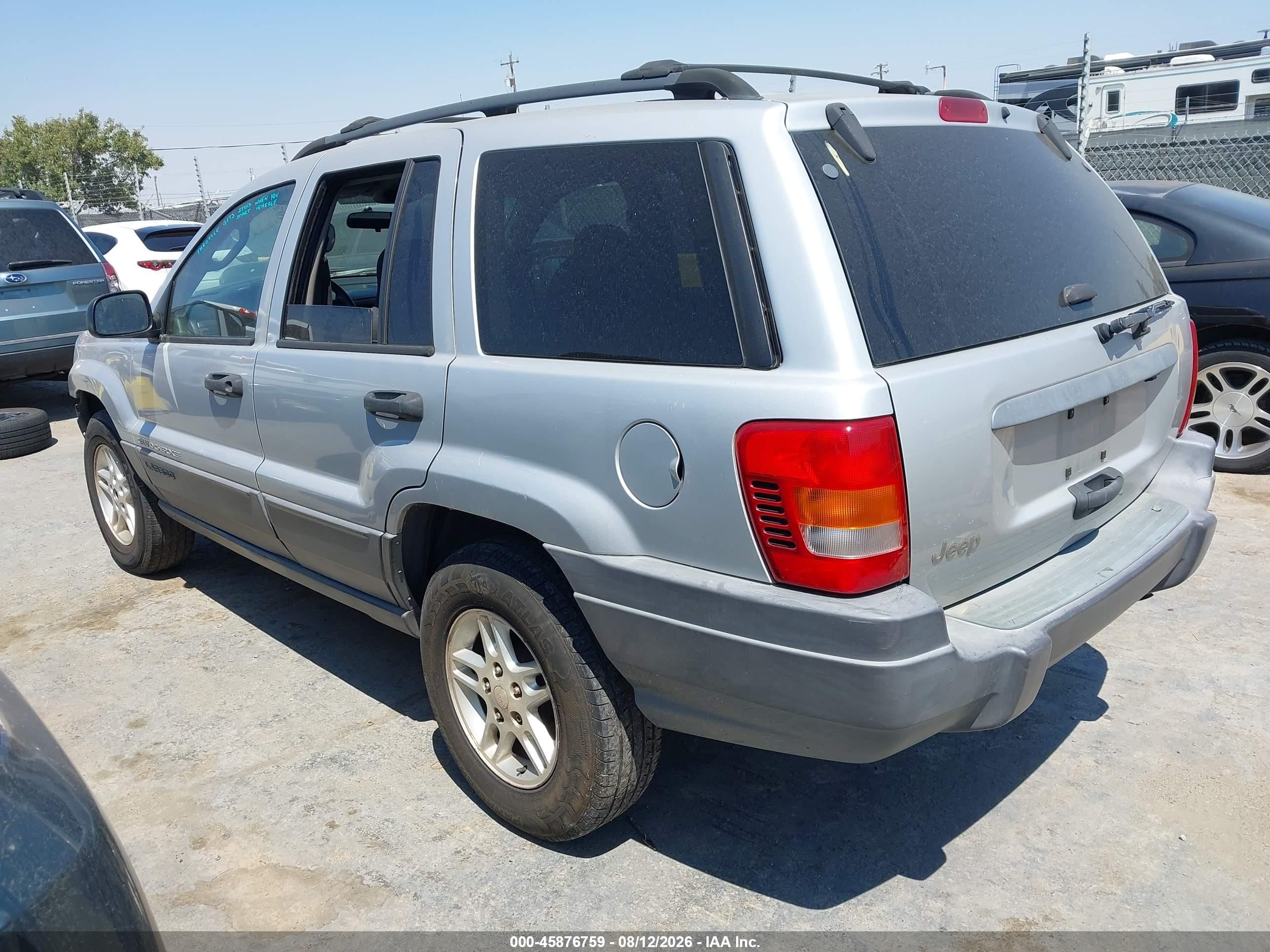 2003 Jeep Grand Cherokee Laredo Silver vin: 1J4GX48S23C515411