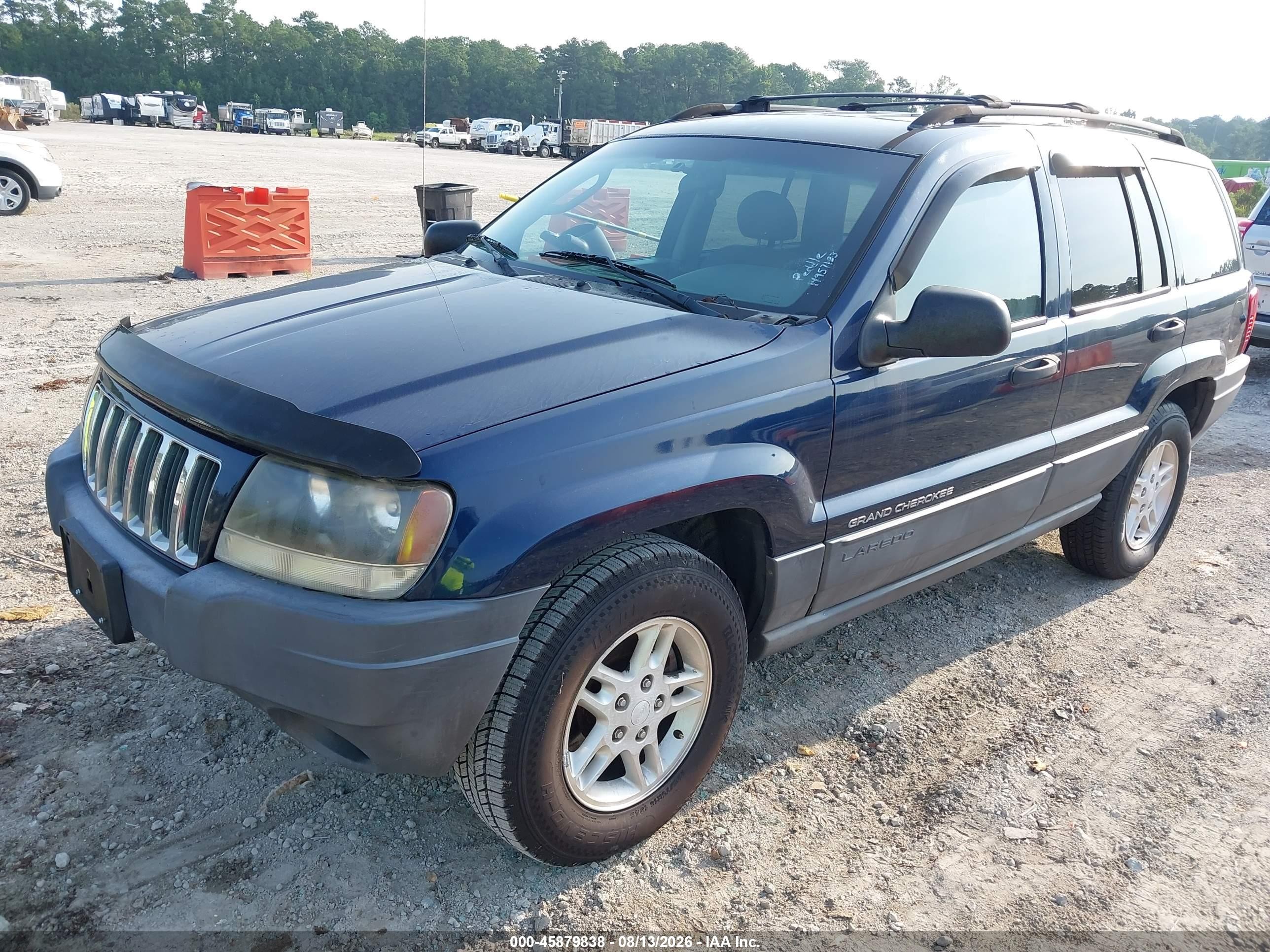 2004 Jeep Grand Cherokee Laredo Синий vin: 1J4GX48S34C249379