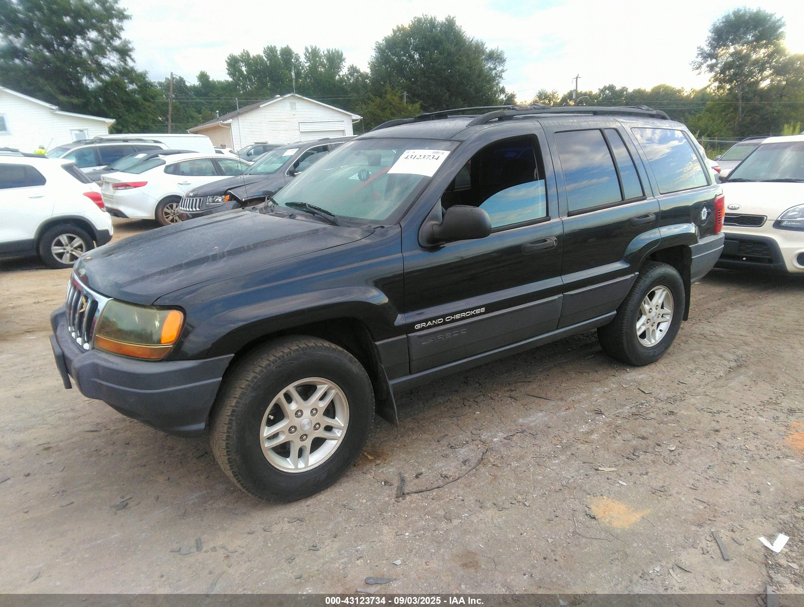 2003 Jeep Grand Cherokee Laredo Черный vin: 1J4GX48S53C543557