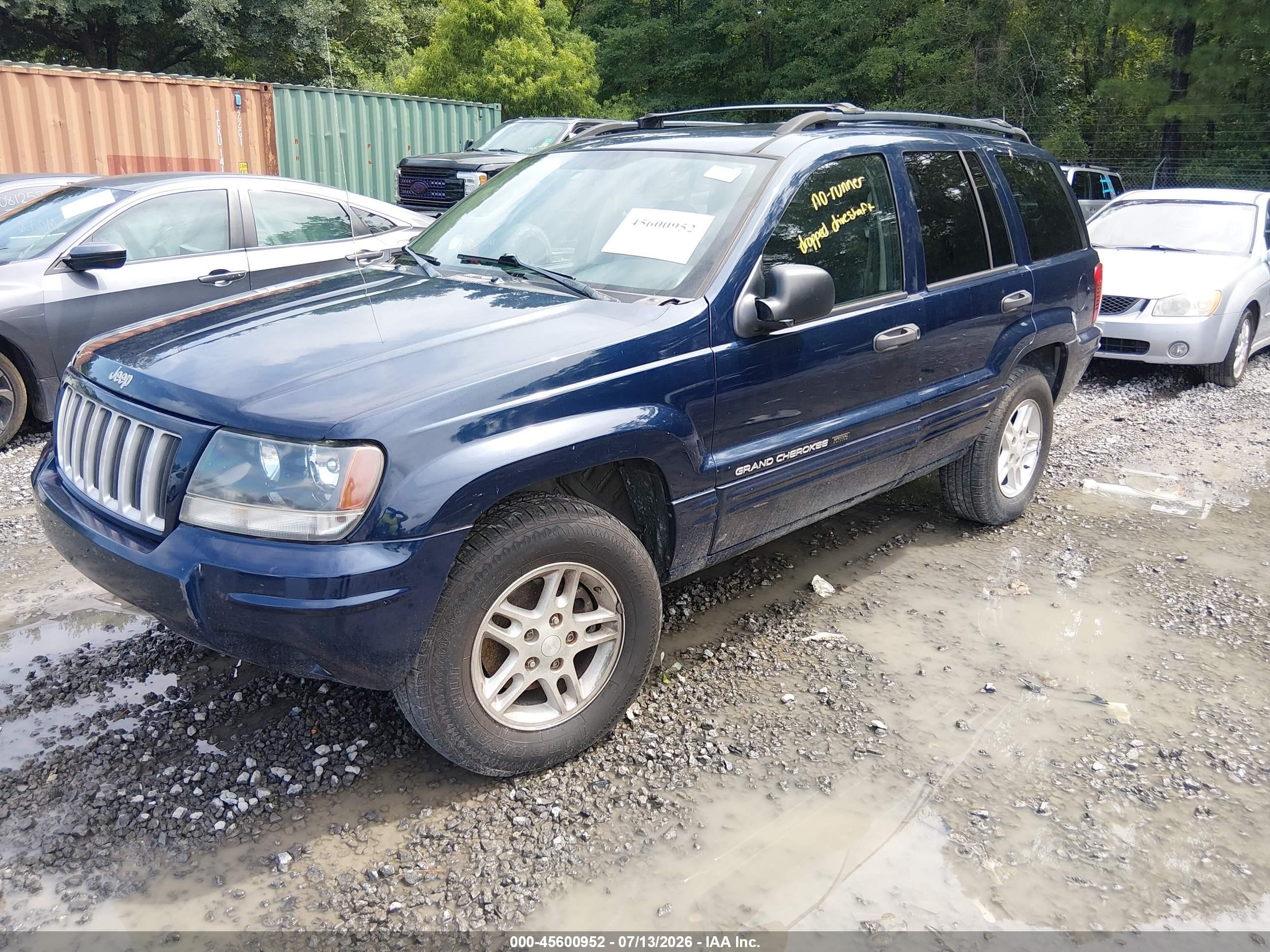 2004 Jeep Grand Cherokee Laredo Blue vin: 1J4GX48S74C212948