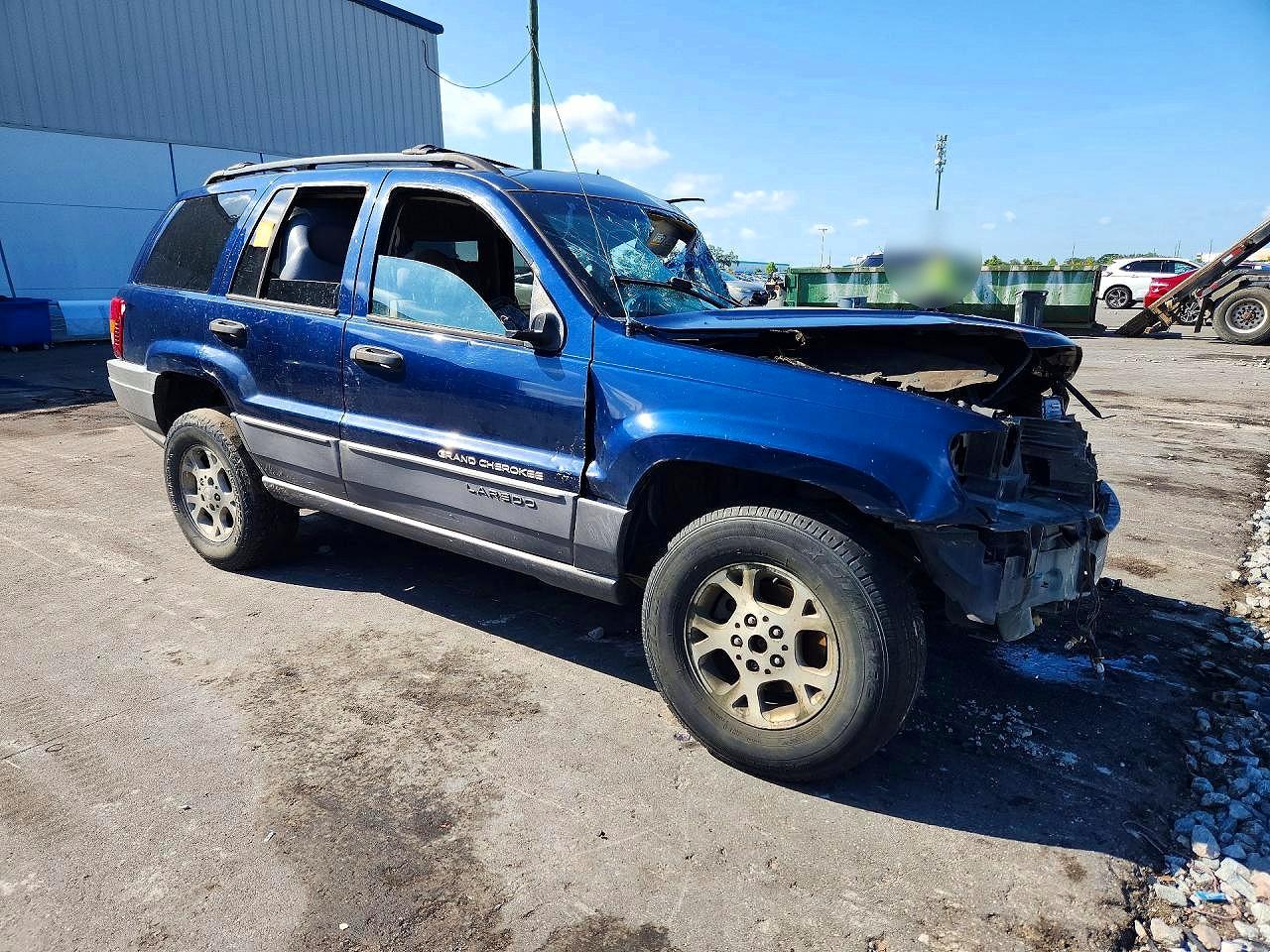 2002 Jeep Grand Cherokee Laredo Синий vin: 1J4GX48S92C310912