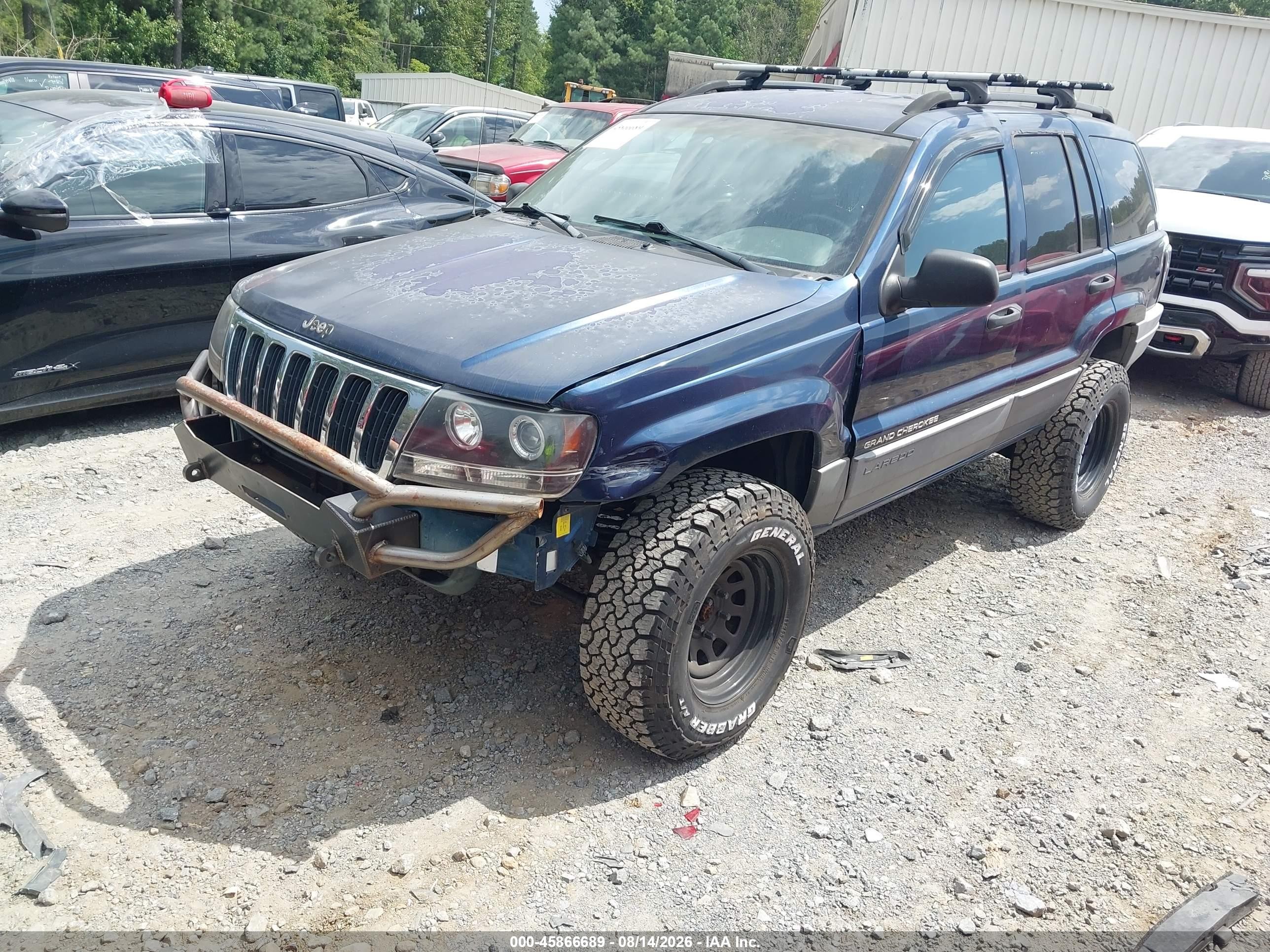 2002 Jeep Grand Cherokee Laredo Blue vin: 1J4GX48SX2C150992
