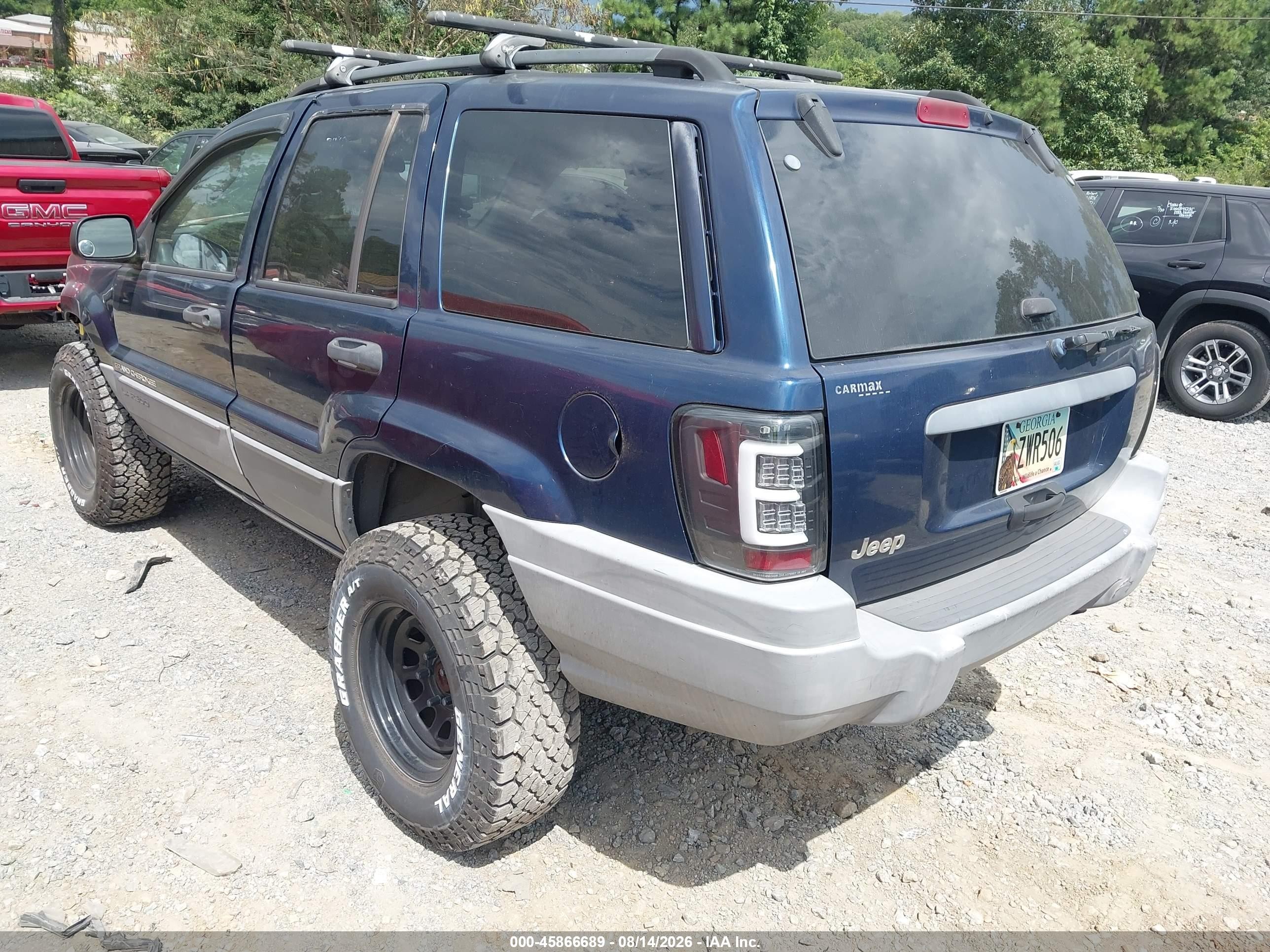 2002 Jeep Grand Cherokee Laredo Blue vin: 1J4GX48SX2C150992