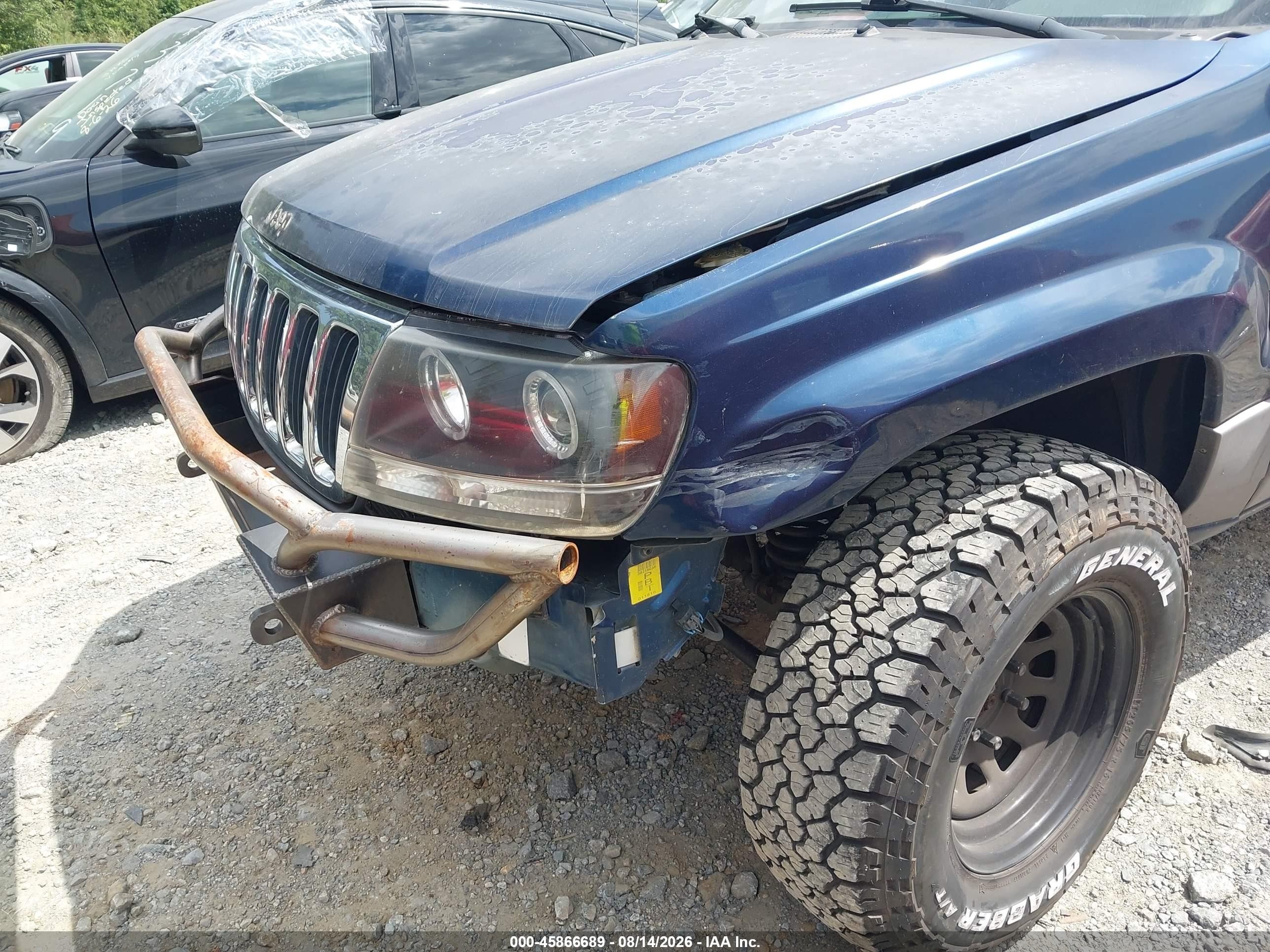 2002 Jeep Grand Cherokee Laredo Blue vin: 1J4GX48SX2C150992