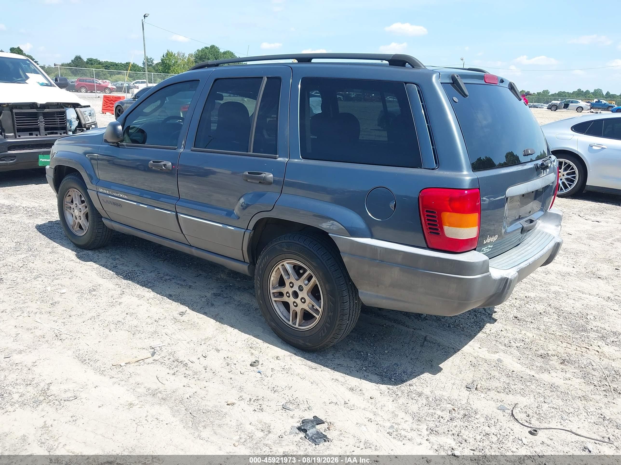 2002 Jeep Grand Cherokee Laredo Синий vin: 1J4GX48SX2C323636