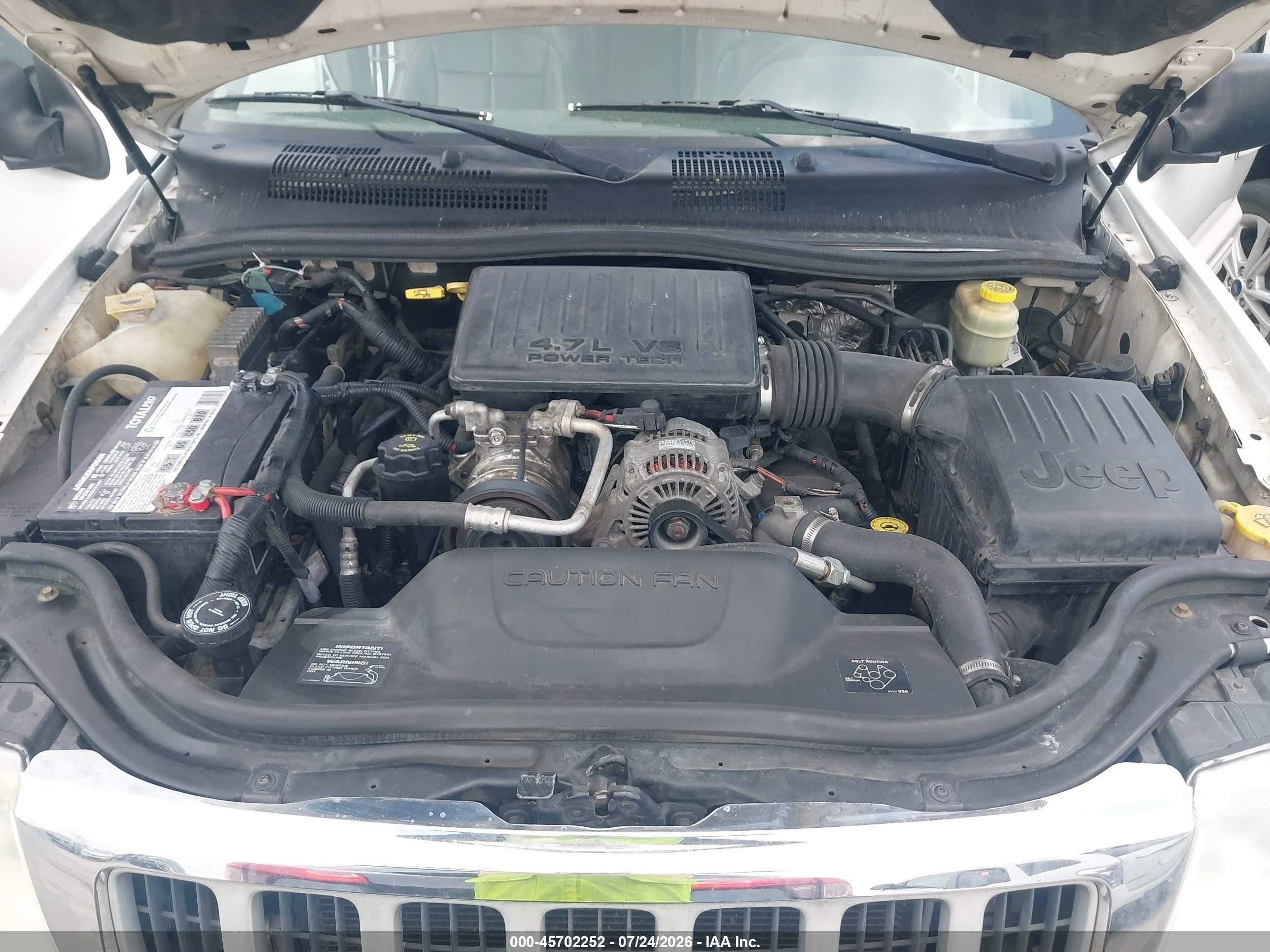 2004 Jeep Grand Cherokee Limited Белый vin: 1J4GX58N14C422316