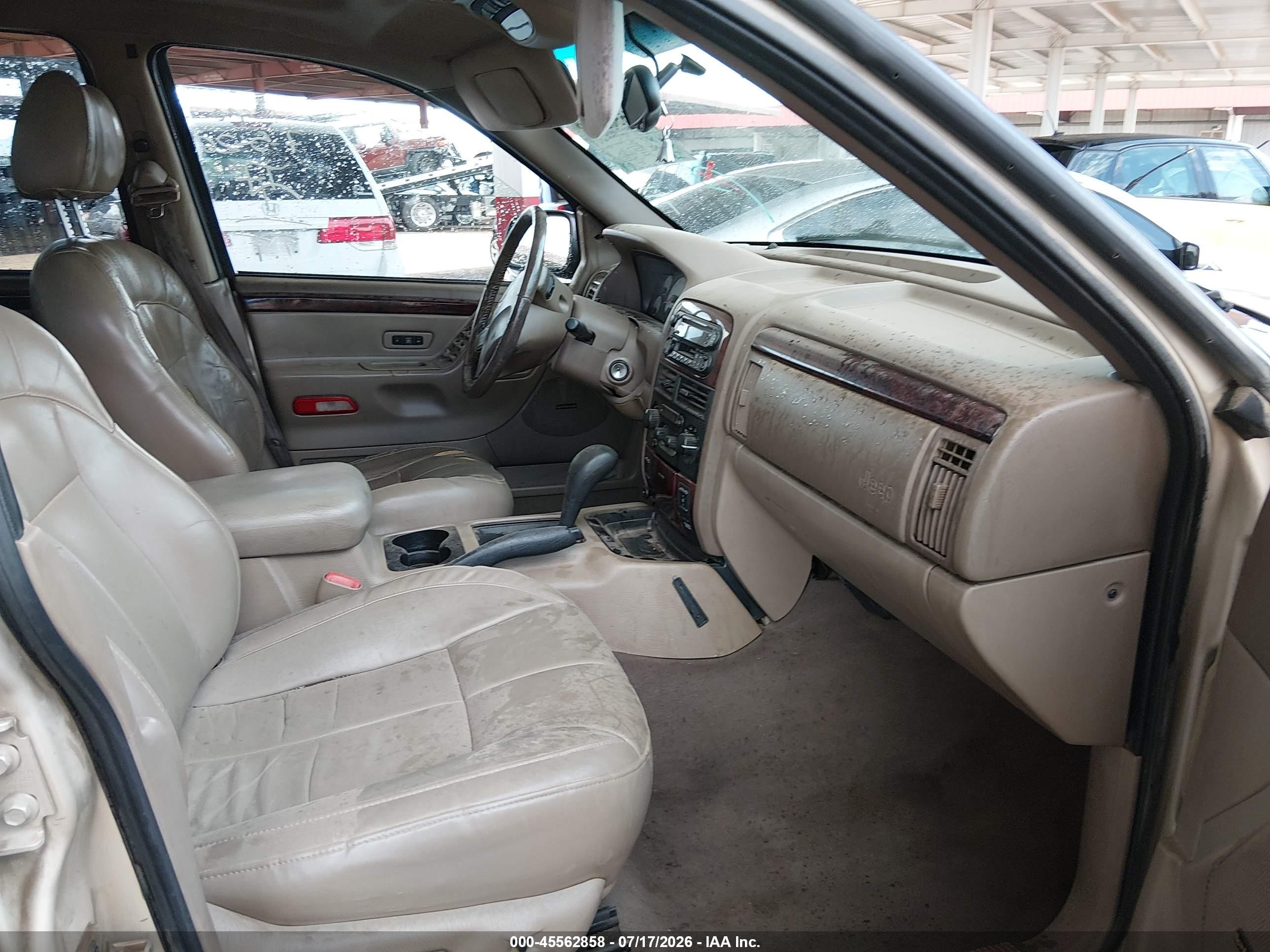 2001 Jeep Grand Cherokee Limited Champagne vin: 1J4GX58N61C661047