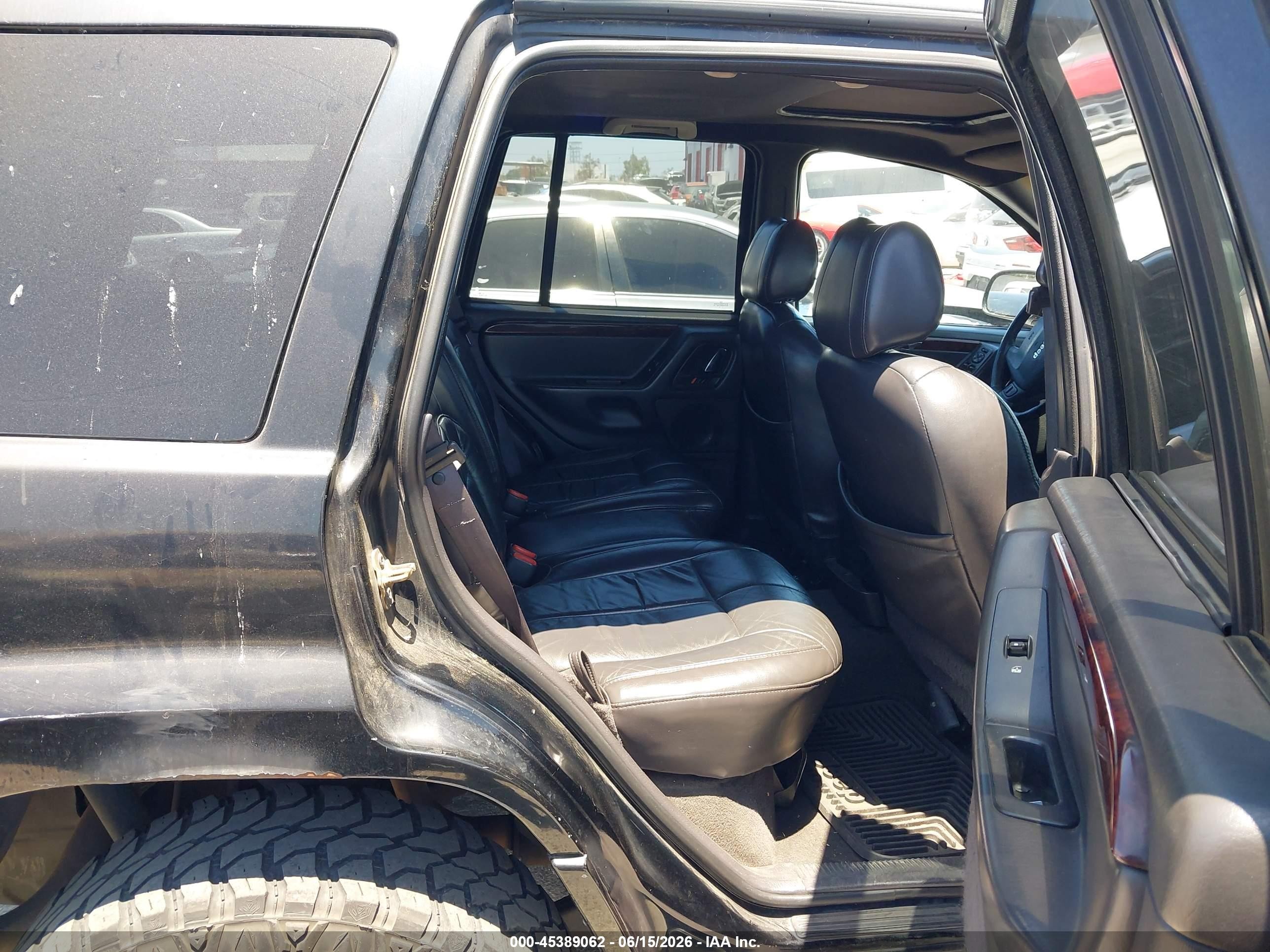 2001 Jeep Grand Cherokee Limited Black vin: 1J4GX58S21C711044