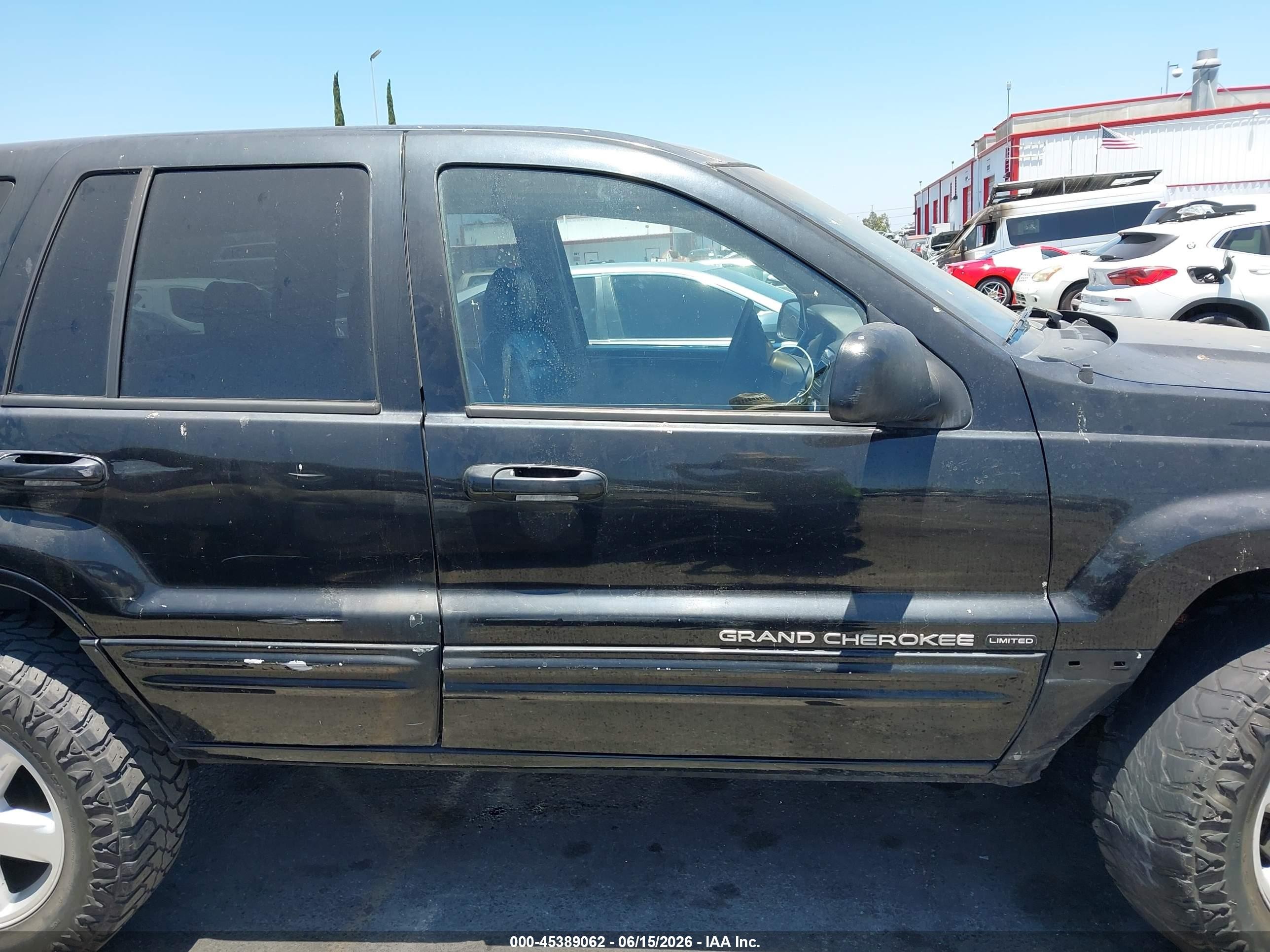2001 Jeep Grand Cherokee Limited Black vin: 1J4GX58S21C711044