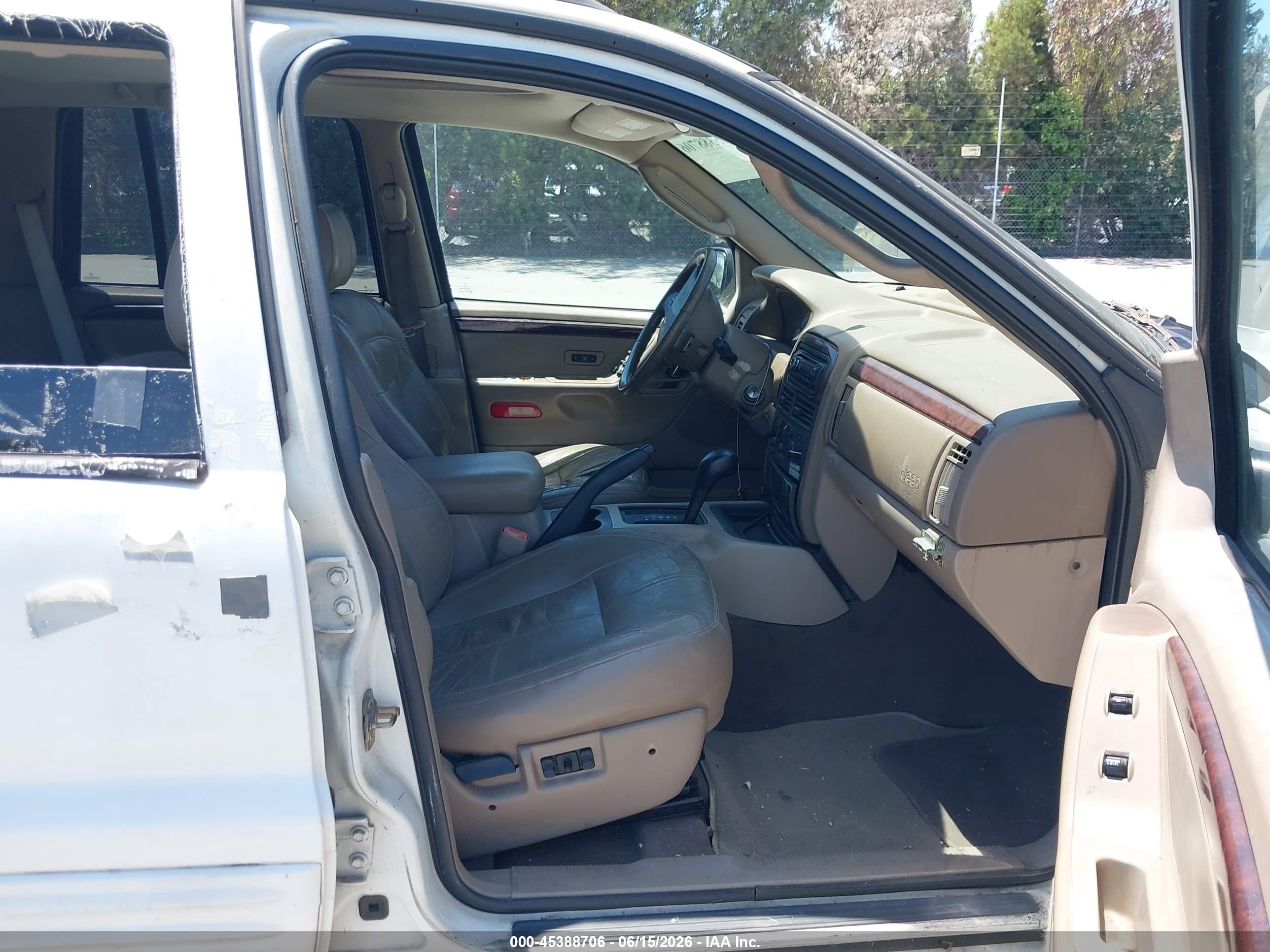 2003 Jeep Grand Cherokee Limited White vin: 1J4GX58S33C535348
