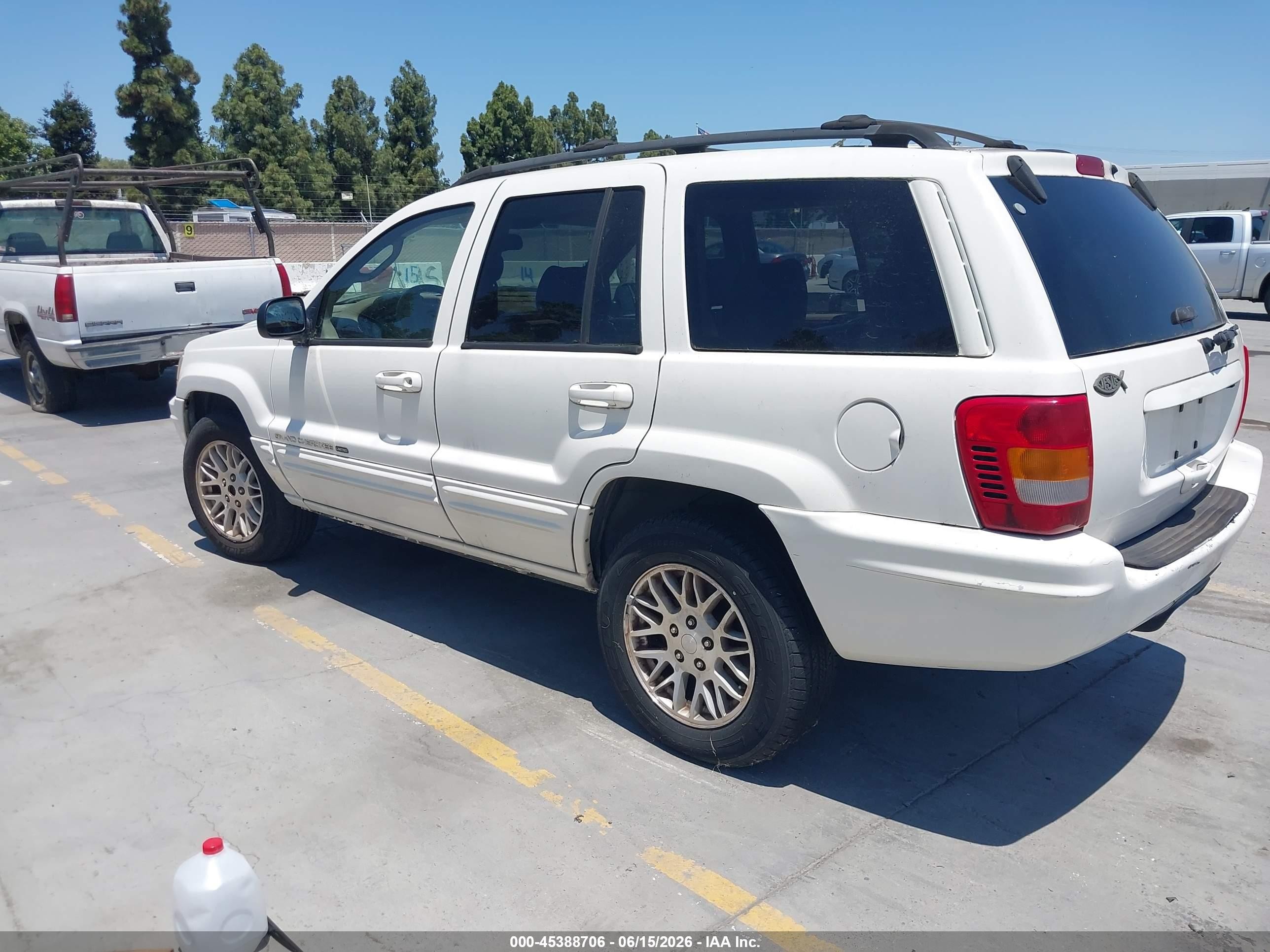 2003 Jeep Grand Cherokee Limited White vin: 1J4GX58S33C535348