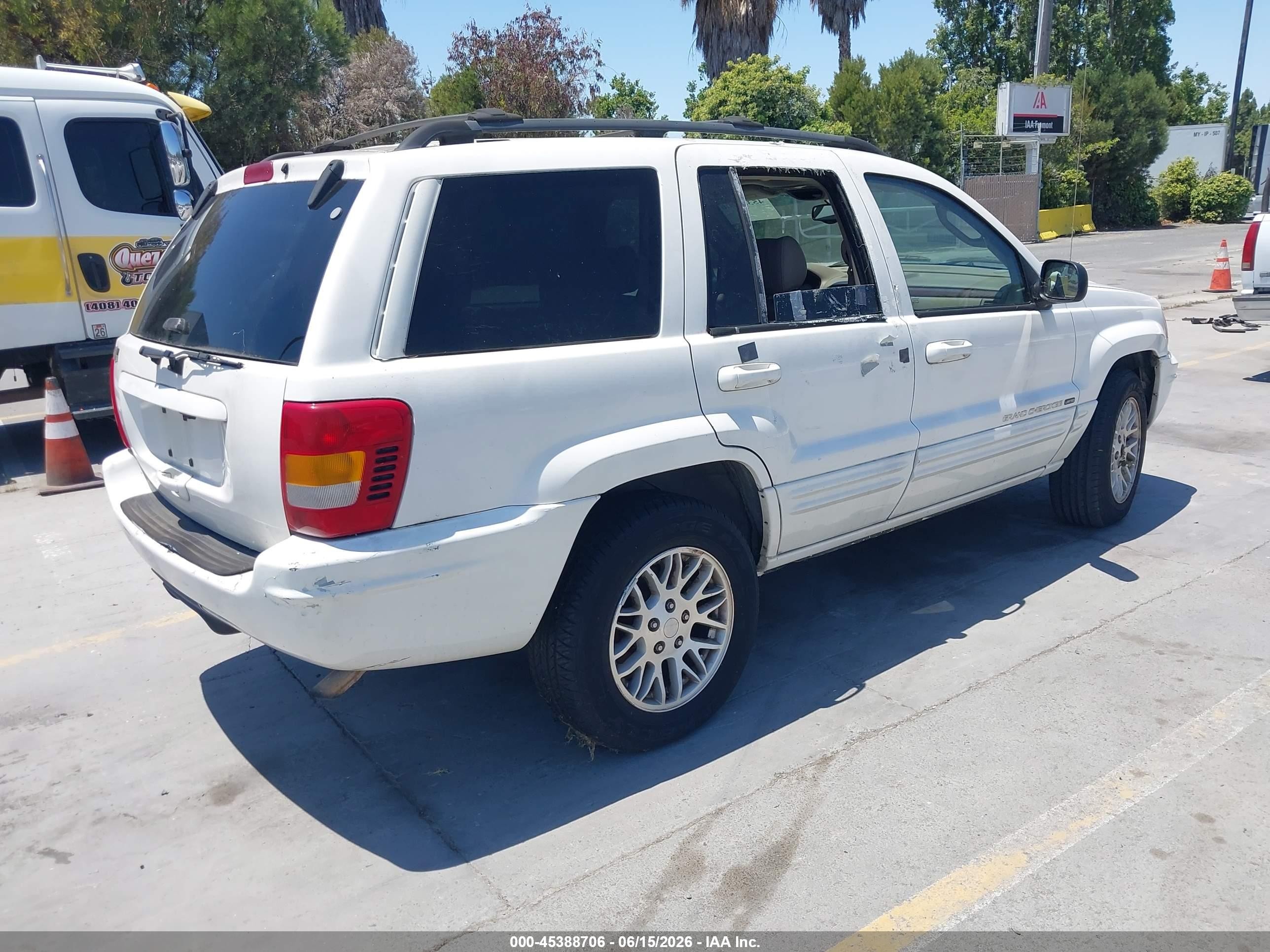 2003 Jeep Grand Cherokee Limited White vin: 1J4GX58S33C535348