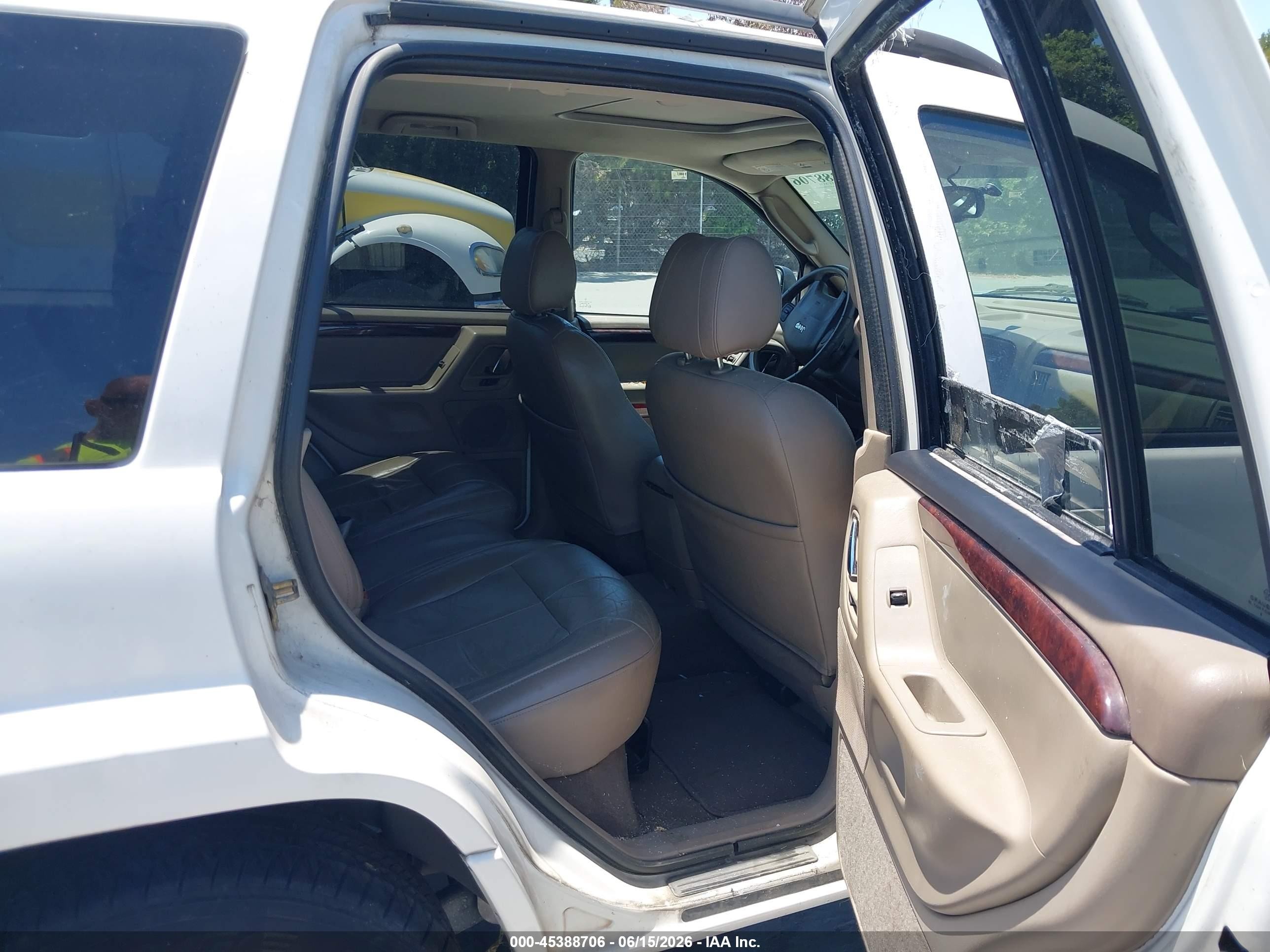 2003 Jeep Grand Cherokee Limited White vin: 1J4GX58S33C535348