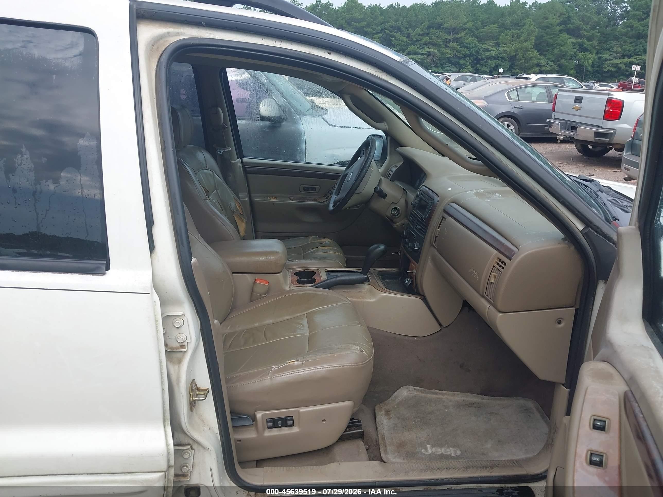 2004 Jeep Grand Cherokee Limited Белый vin: 1J4GX58S54C127712
