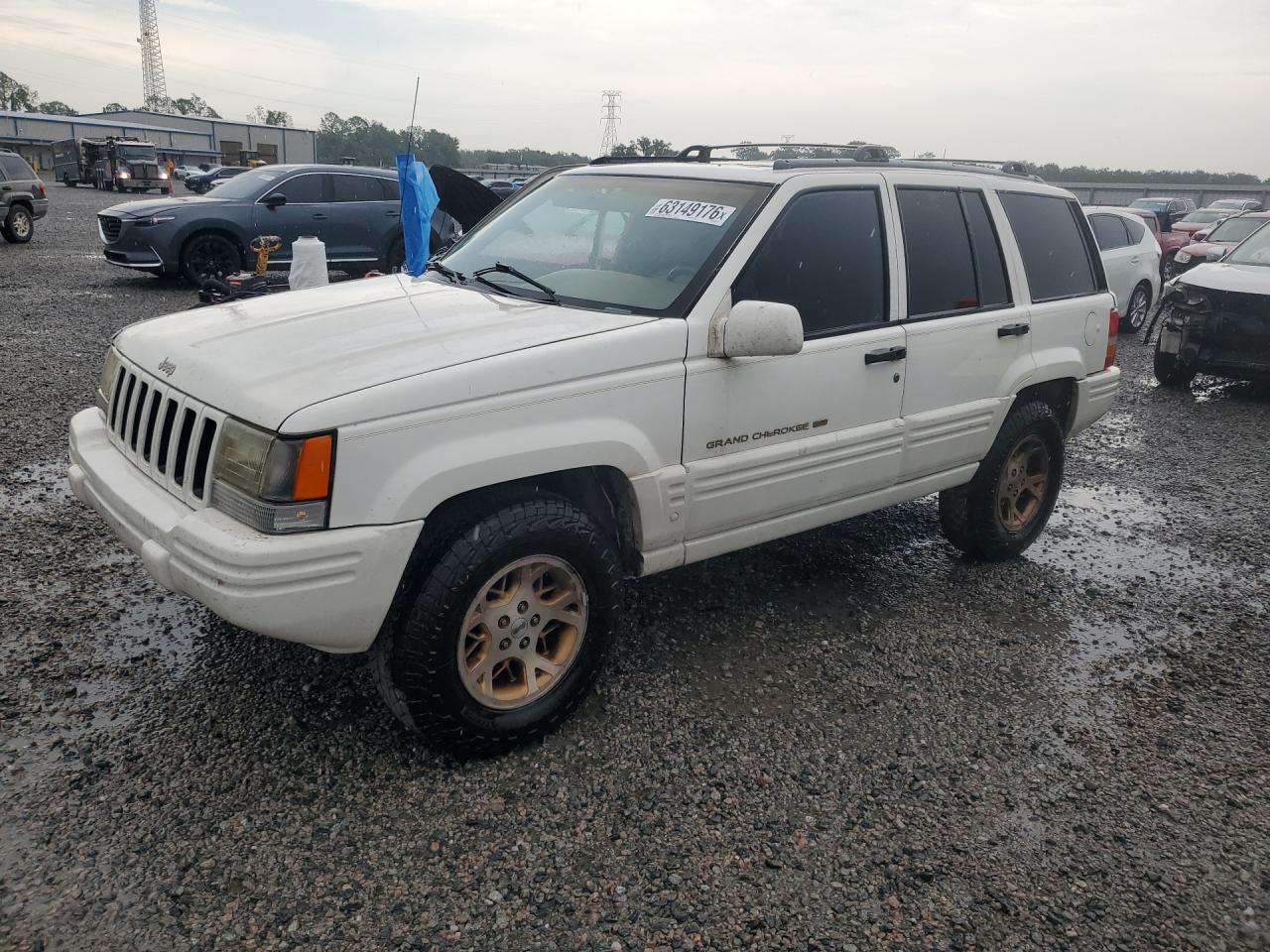 1998 Jeep Grand Cherokee Limited White vin: 1J4GX78Y7WC221027