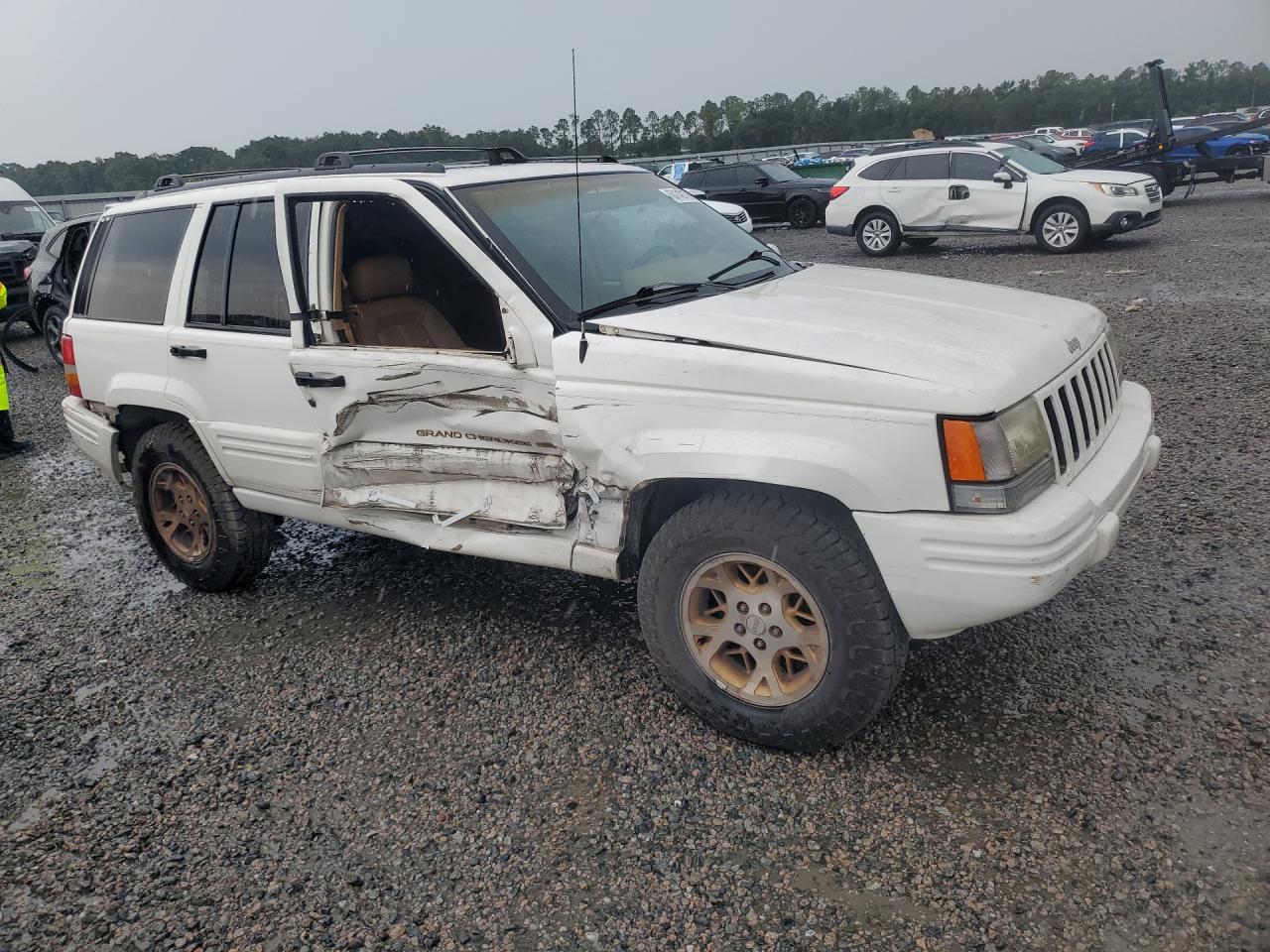 1998 Jeep Grand Cherokee Limited White vin: 1J4GX78Y7WC221027