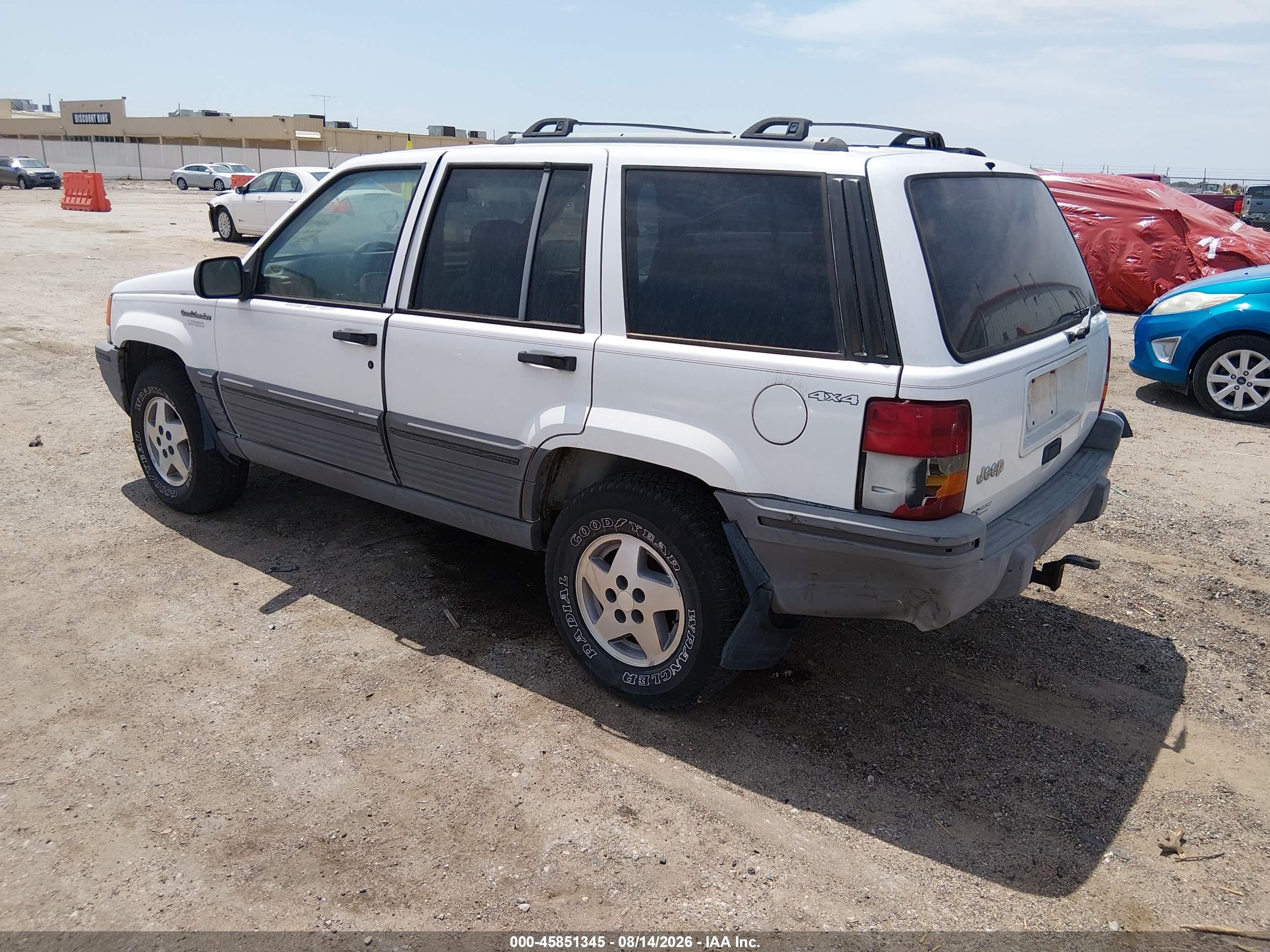 1995 Jeep Grand Cherokee Laredo Белый vin: 1J4GZ58S0SC617000