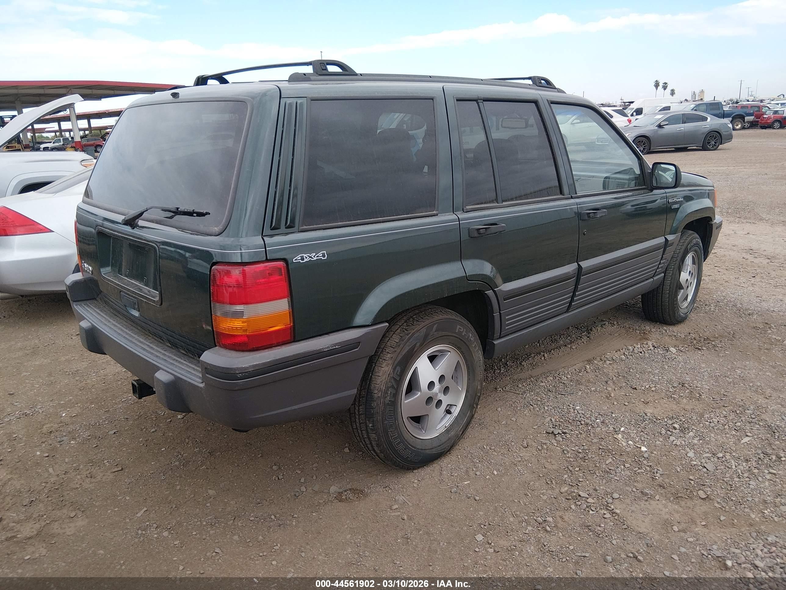 1995 Jeep Grand Cherokee Laredo Green vin: 1J4GZ58S0SC670778