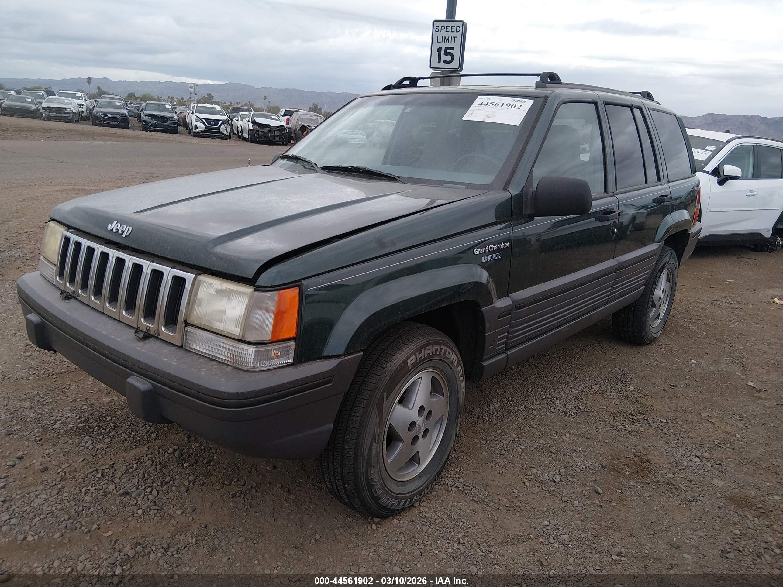 1995 Jeep Grand Cherokee Laredo Green vin: 1J4GZ58S0SC670778