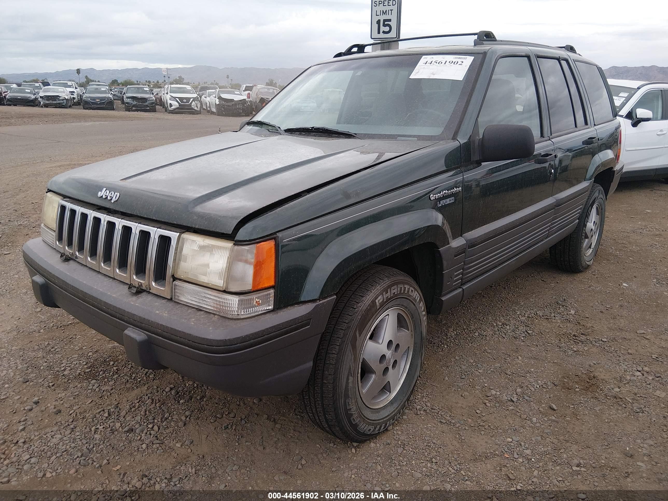 1995 Jeep Grand Cherokee Laredo Green vin: 1J4GZ58S0SC670778