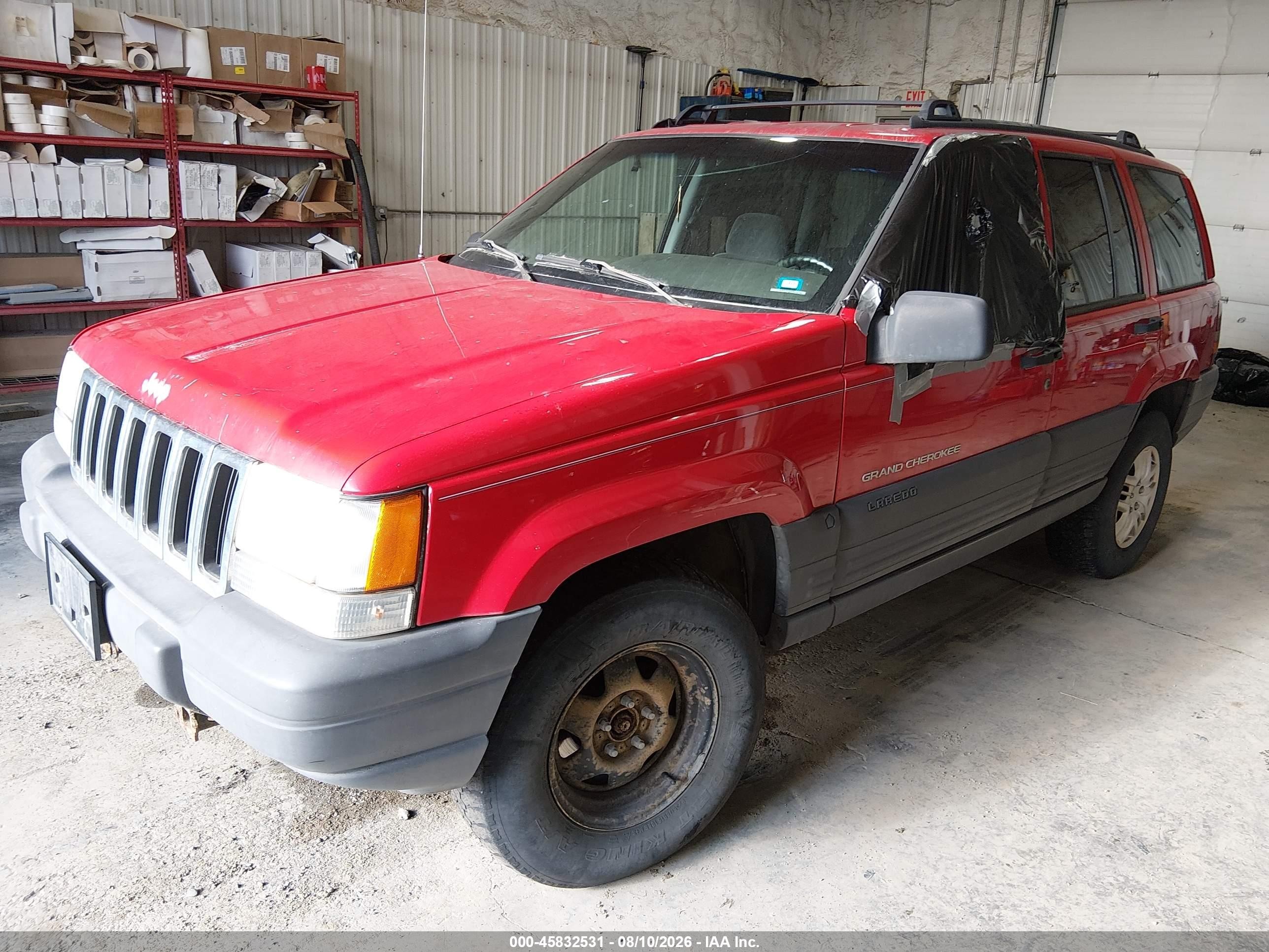 1996 Jeep Grand Cherokee Laredo Red vin: 1J4GZ58S0TC323078