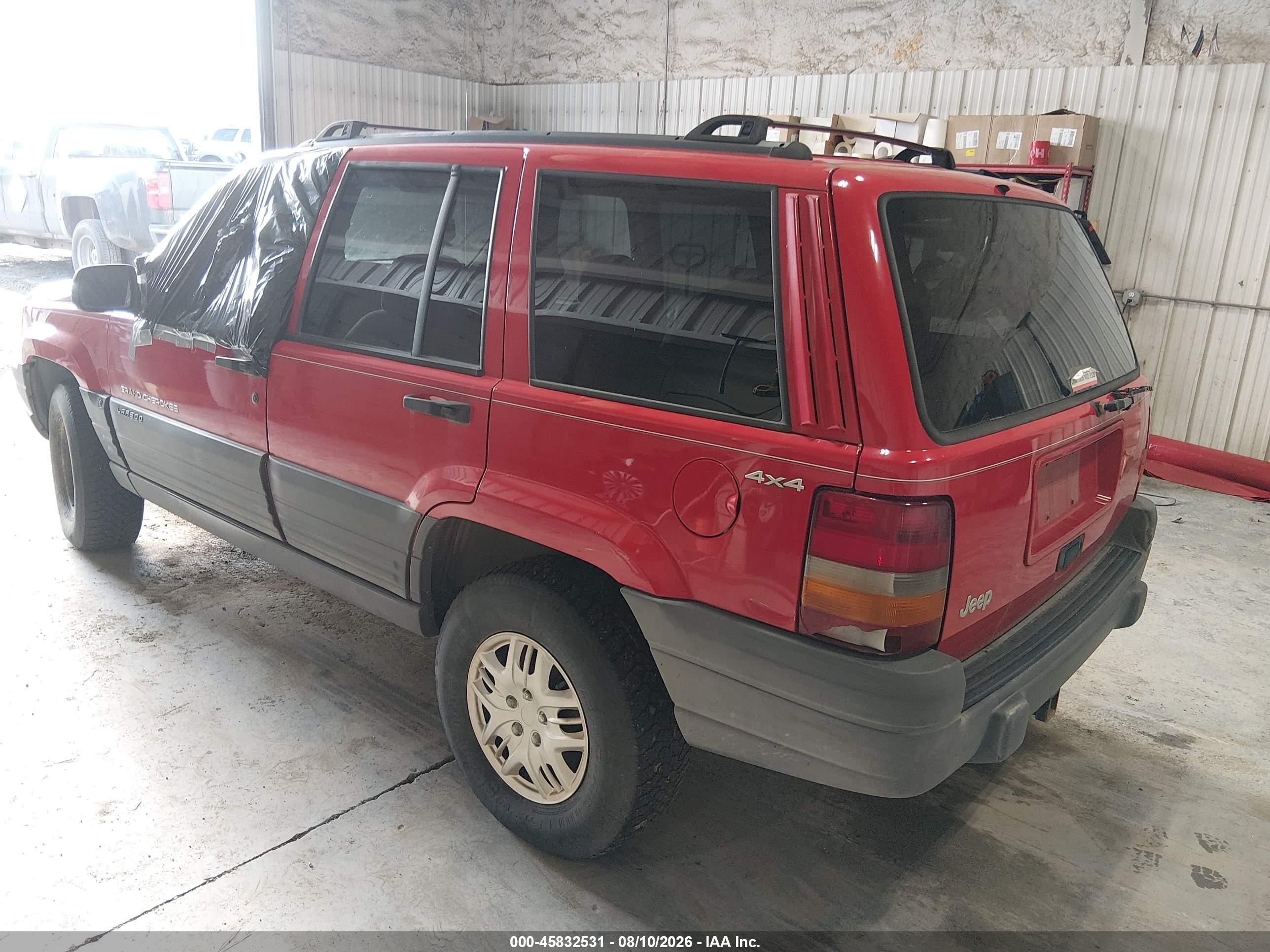 1996 Jeep Grand Cherokee Laredo Red vin: 1J4GZ58S0TC323078