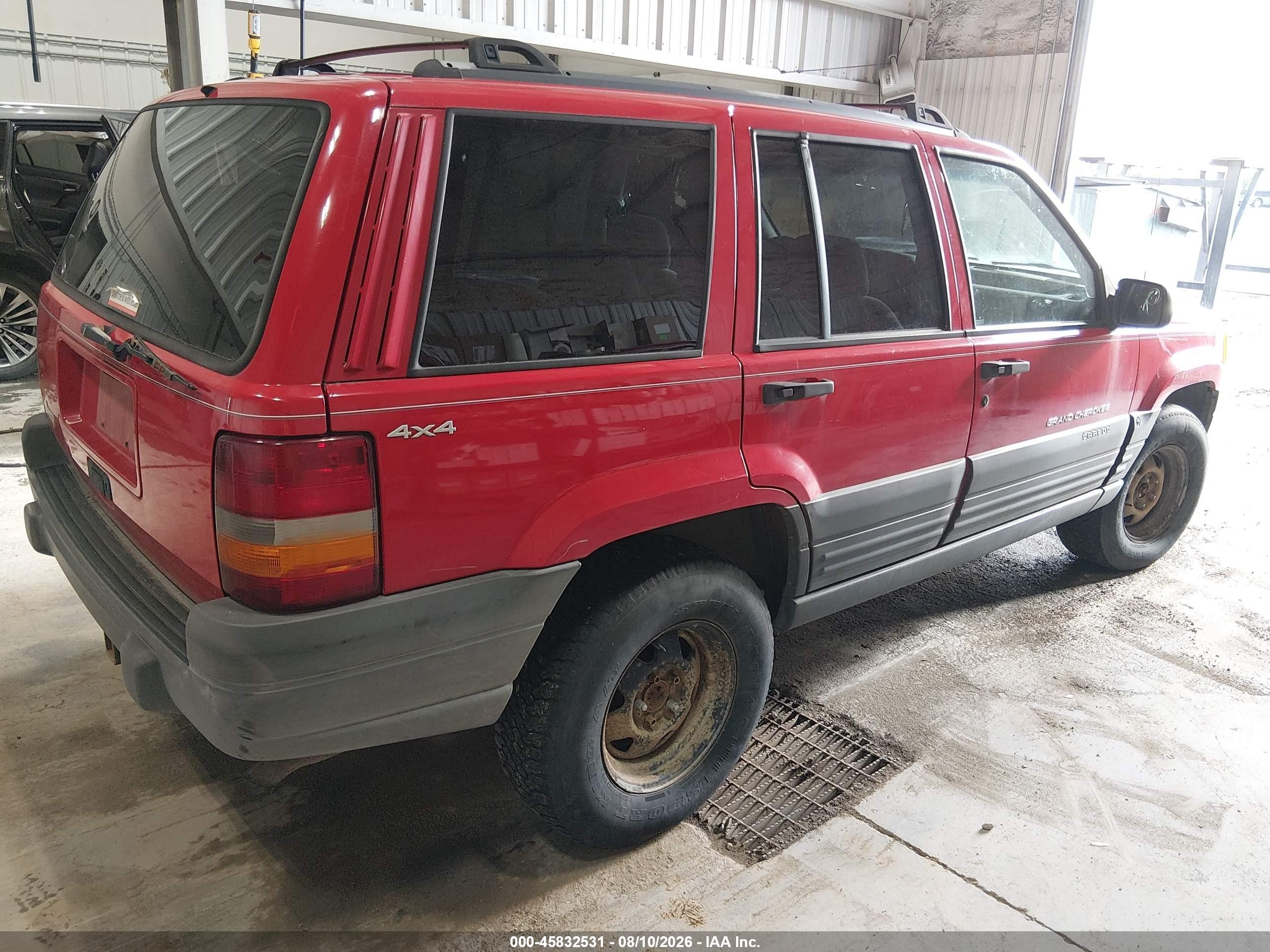 1996 Jeep Grand Cherokee Laredo Red vin: 1J4GZ58S0TC323078