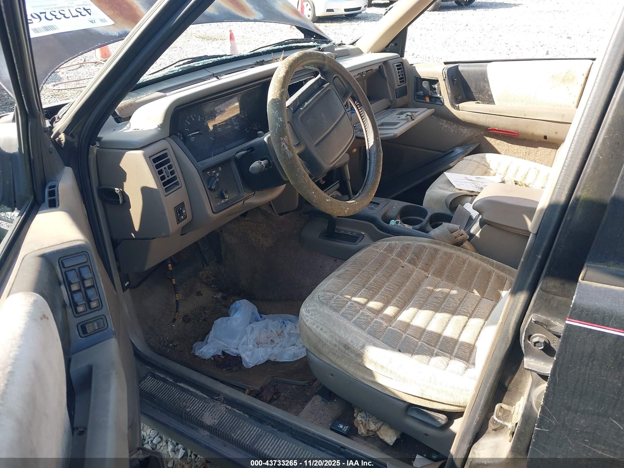 1995 Jeep Grand Cherokee Laredo Black vin: 1J4GZ58S1SC502051