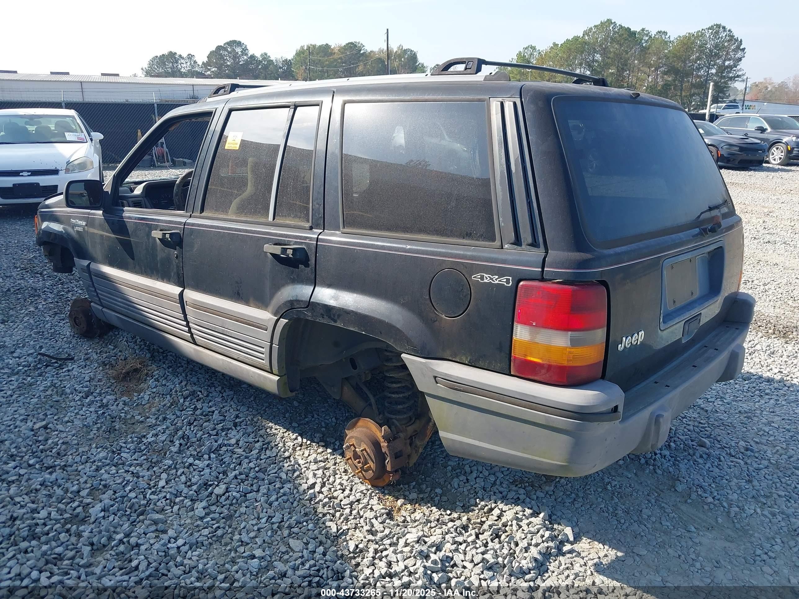 1995 Jeep Grand Cherokee Laredo Black vin: 1J4GZ58S1SC502051
