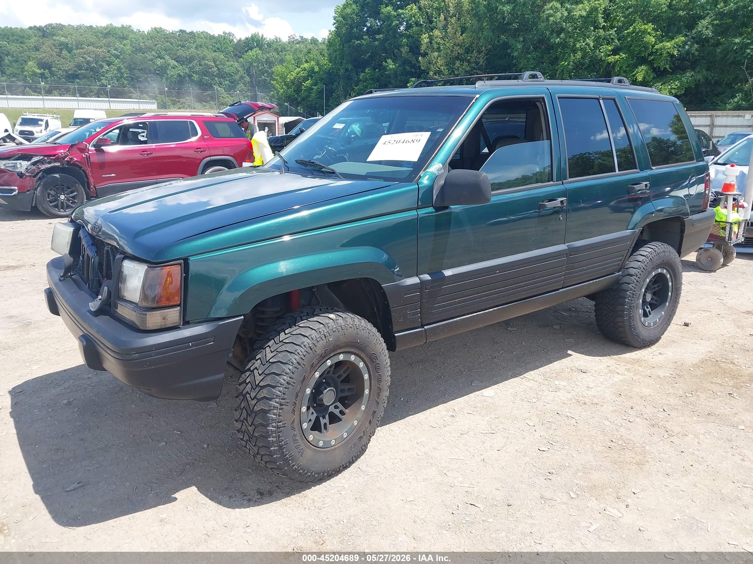 1995 Jeep Grand Cherokee Laredo Green vin: 1J4GZ58S1SC508612