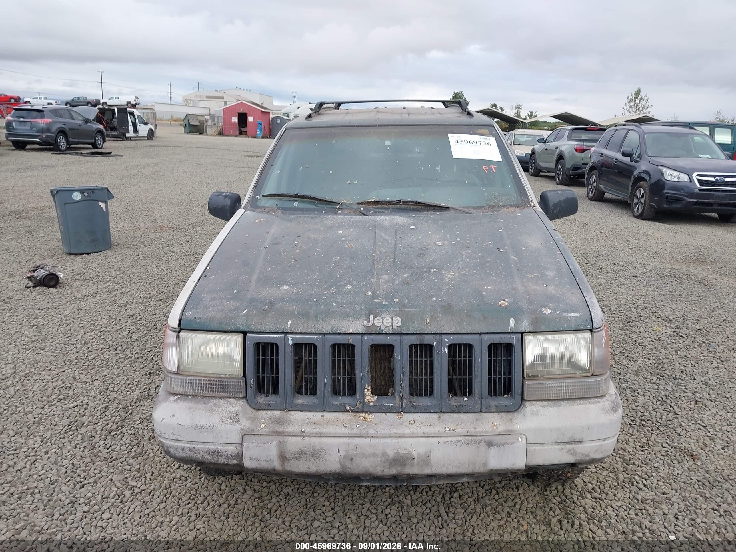 1998 Jeep Grand Cherokee Laredo Green vin: 1J4GZ58S2WC157571
