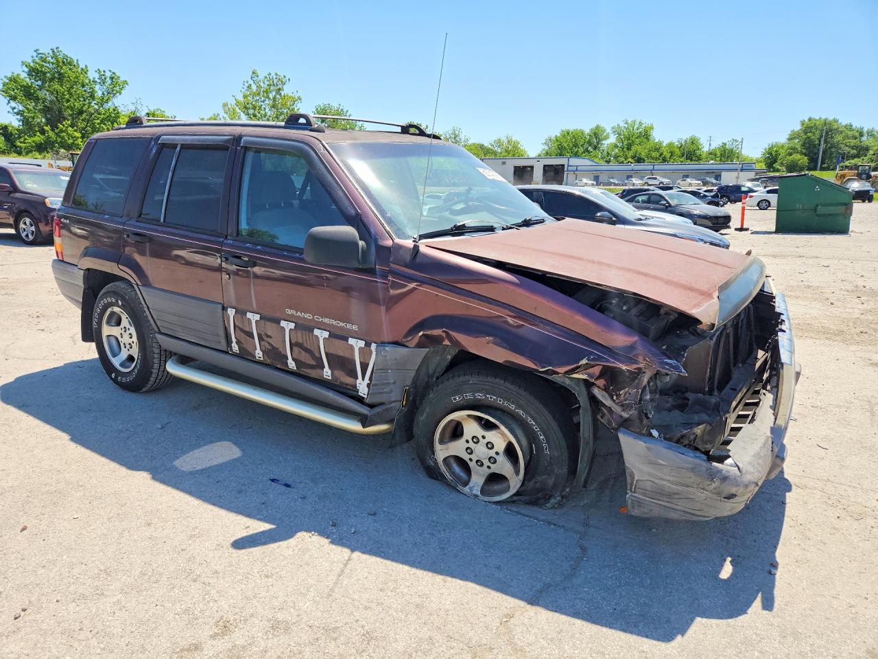 1996 Jeep Cher Se Бордовый vin: 1J4GZ58S3TC388331