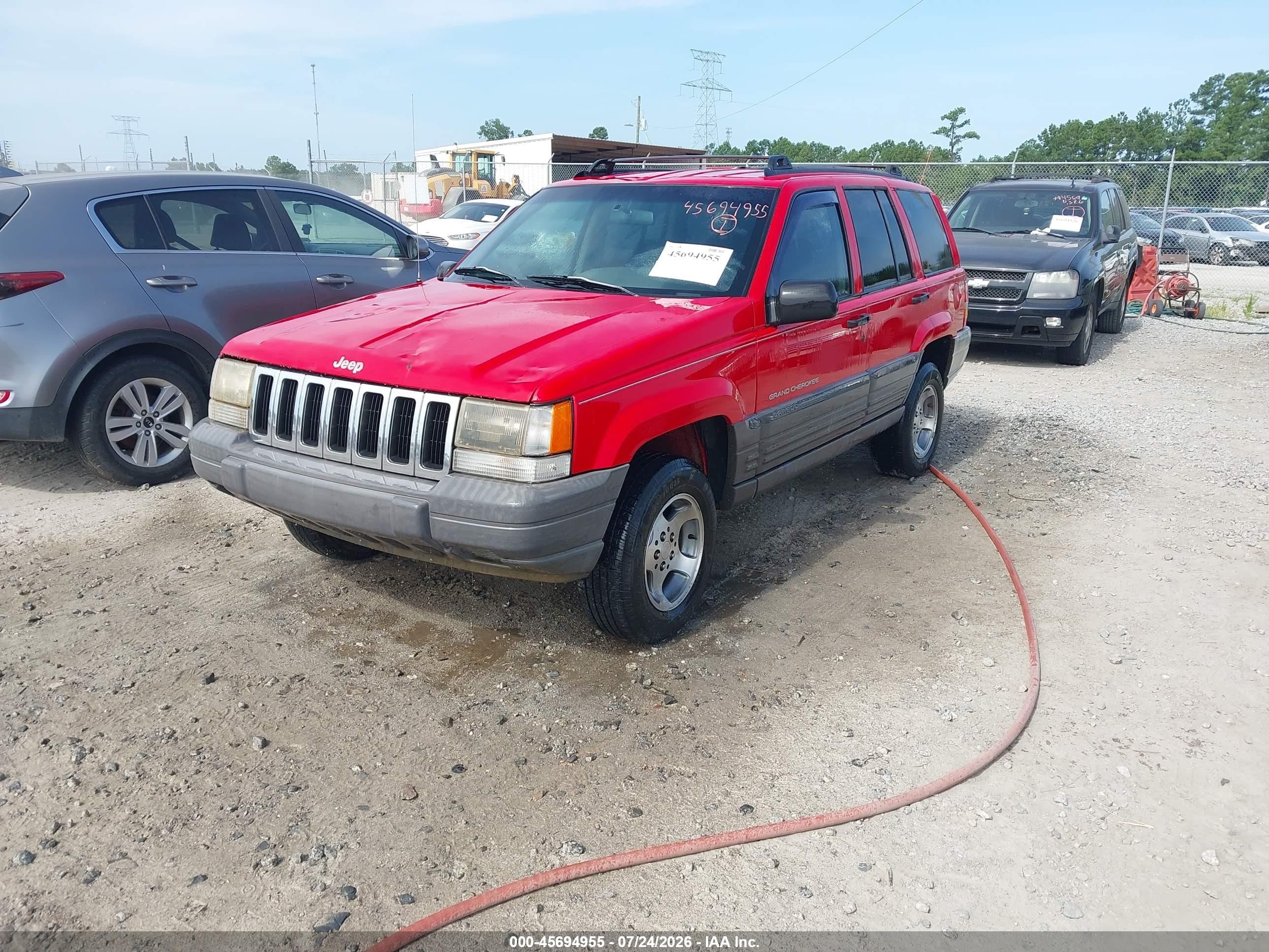 1997 Jeep Grand Cherokee Laredo/tsi Red vin: 1J4GZ58S3VC730749