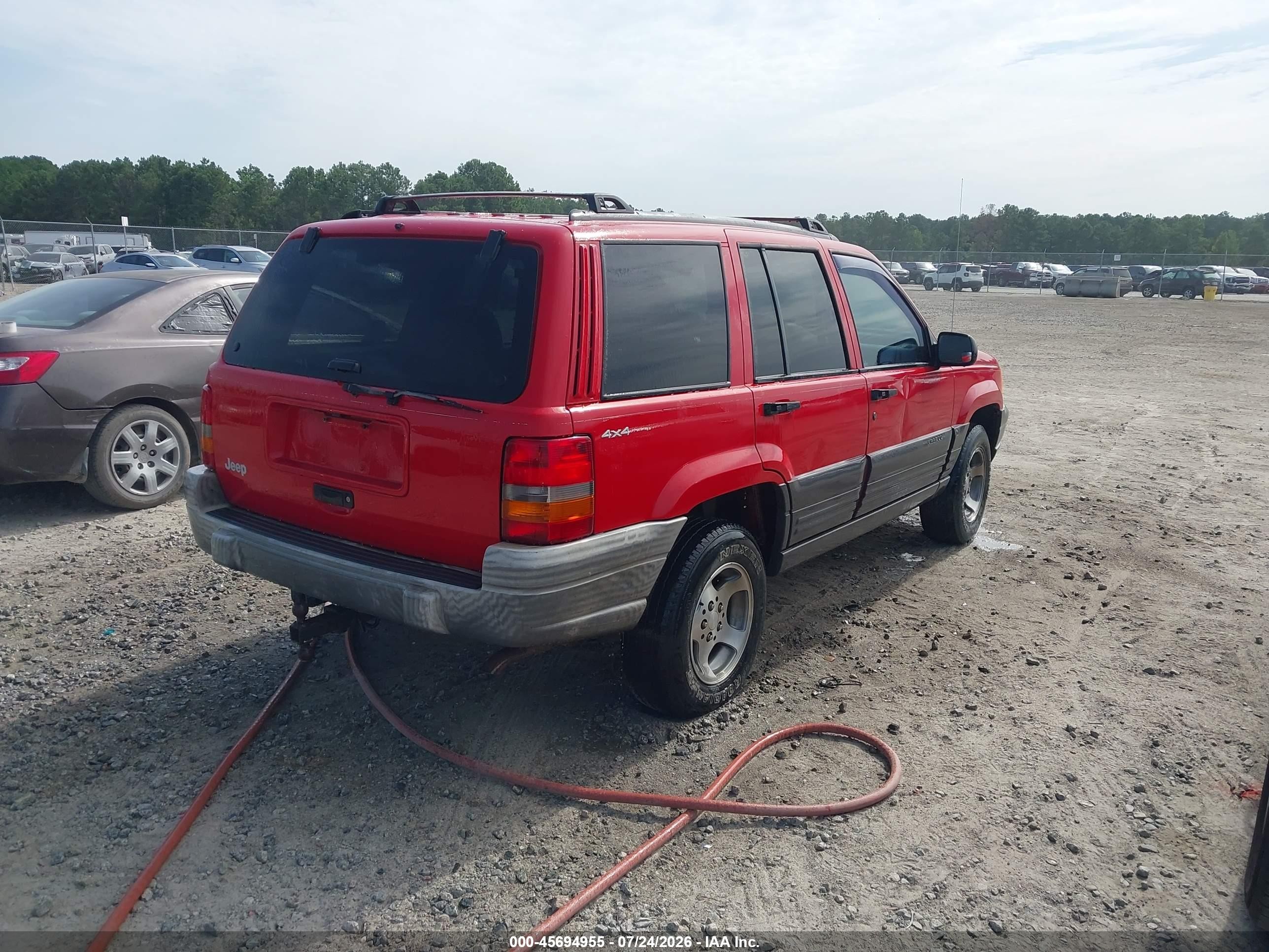 1997 Jeep Grand Cherokee Laredo/tsi Red vin: 1J4GZ58S3VC730749