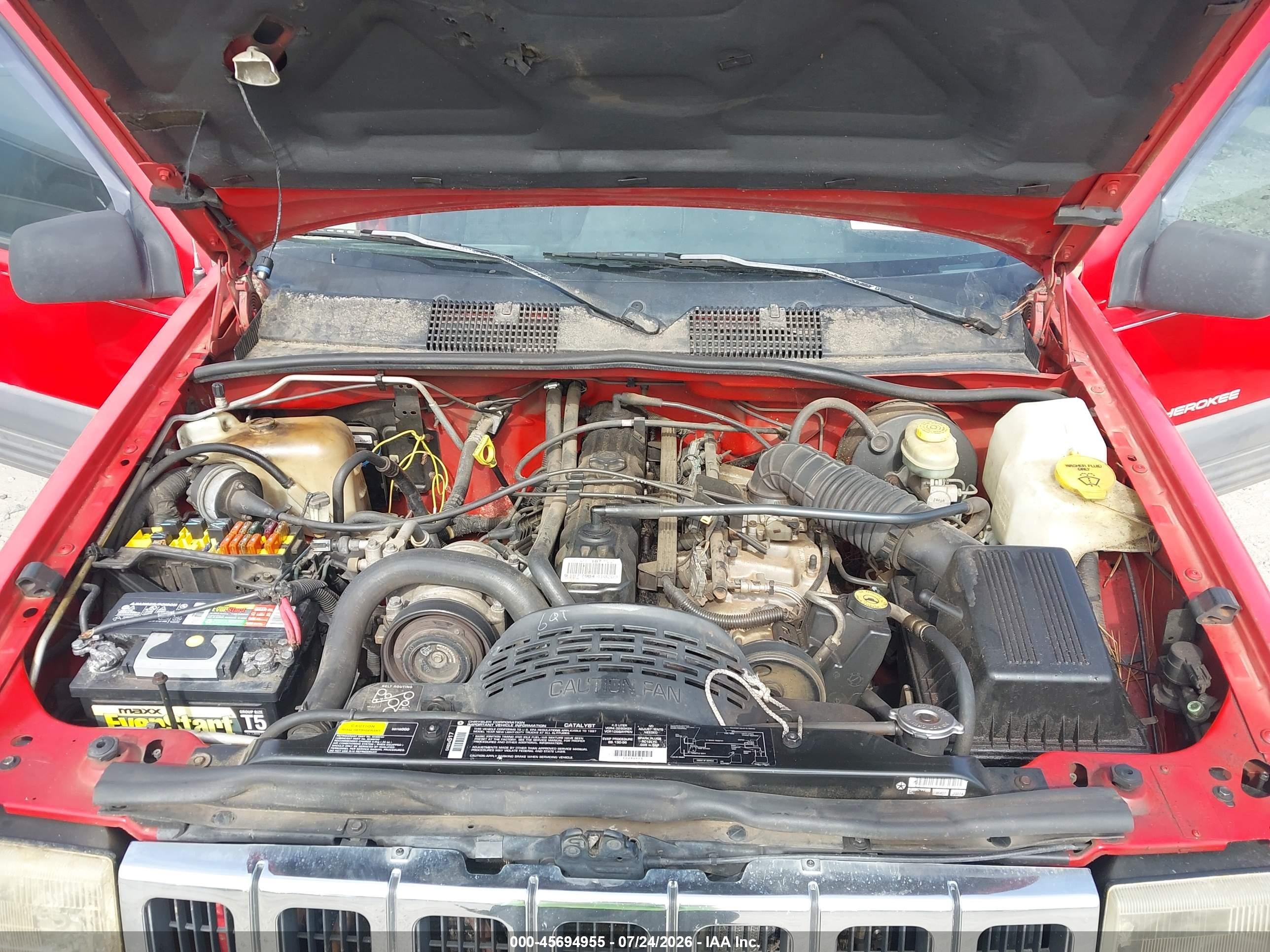 1997 Jeep Grand Cherokee Laredo/tsi Red vin: 1J4GZ58S3VC730749