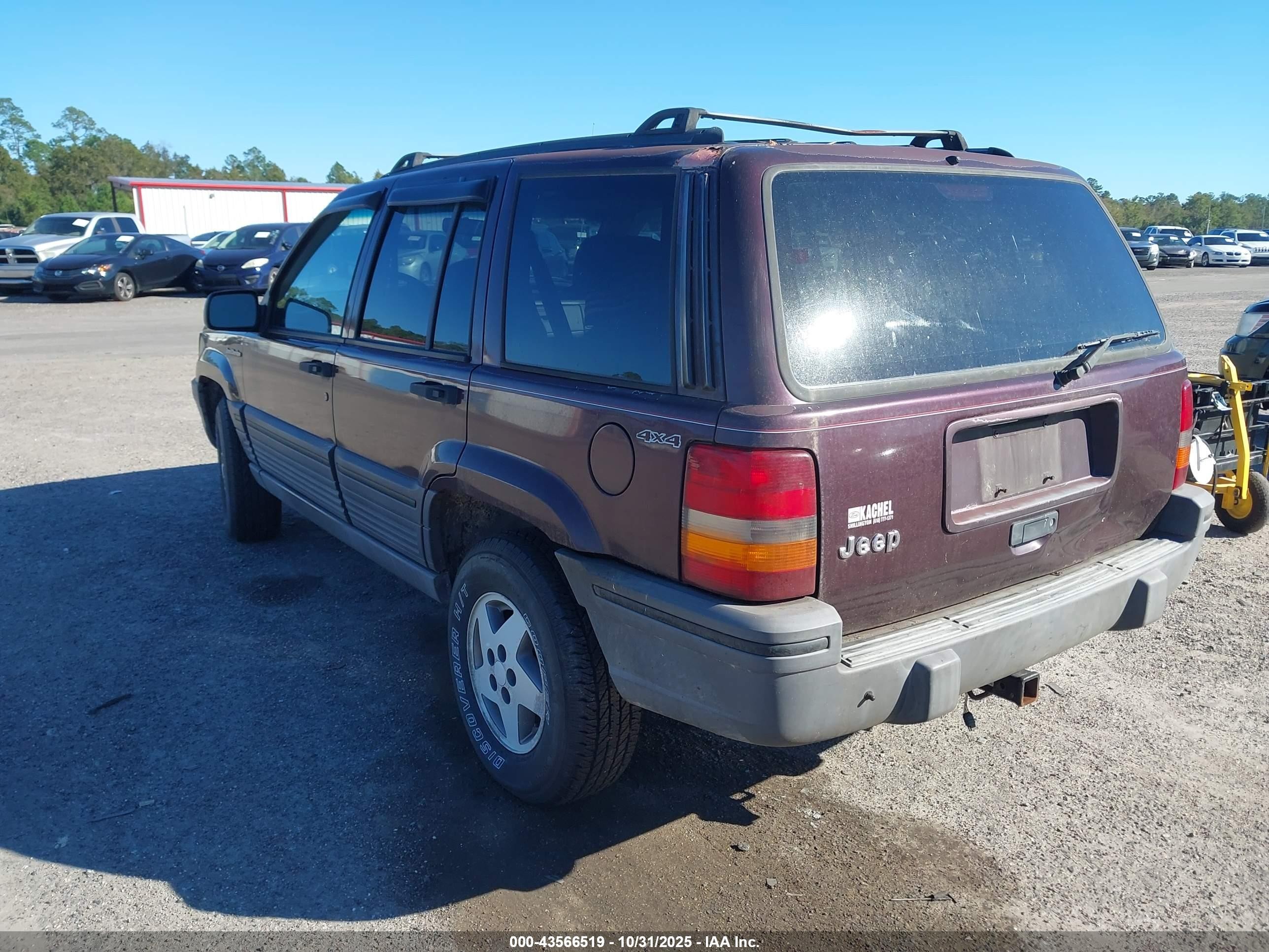 1995 Jeep Grand Cherokee Laredo Purple vin: 1J4GZ58S4SC543323