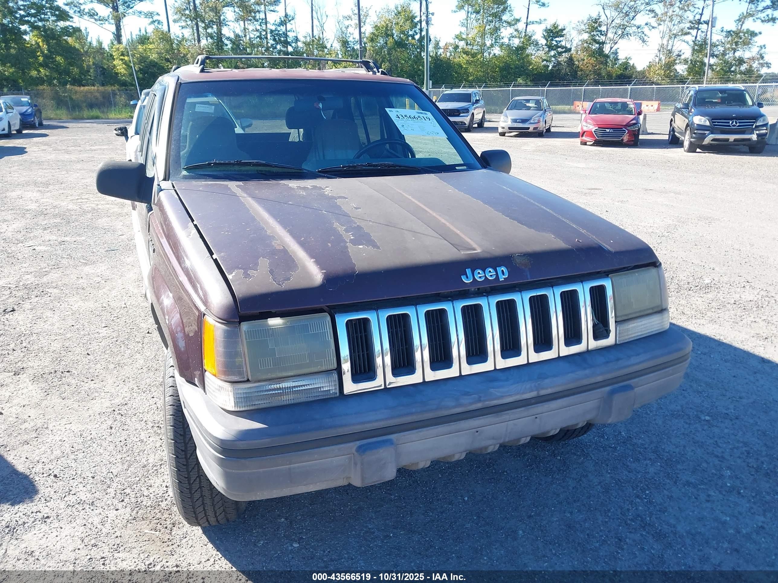 1995 Jeep Grand Cherokee Laredo Purple vin: 1J4GZ58S4SC543323