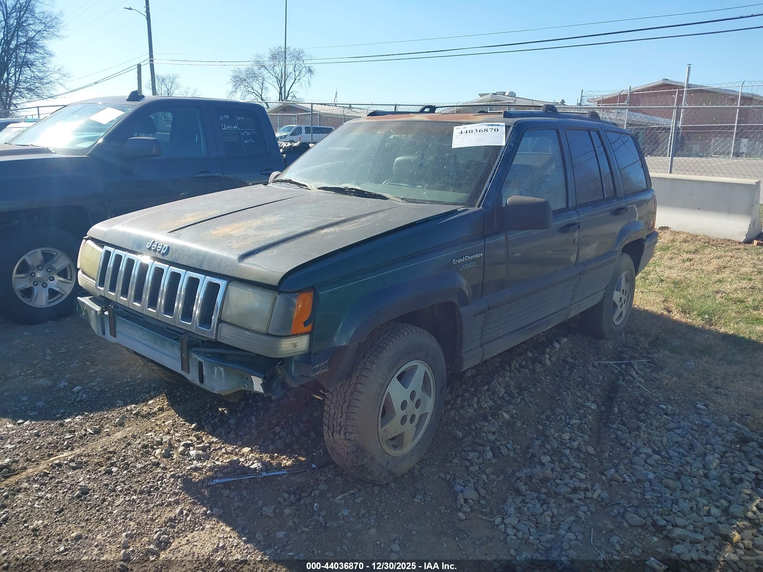 1995 Jeep Grand Cherokee Laredo Green vin: 1J4GZ58S4SC726012