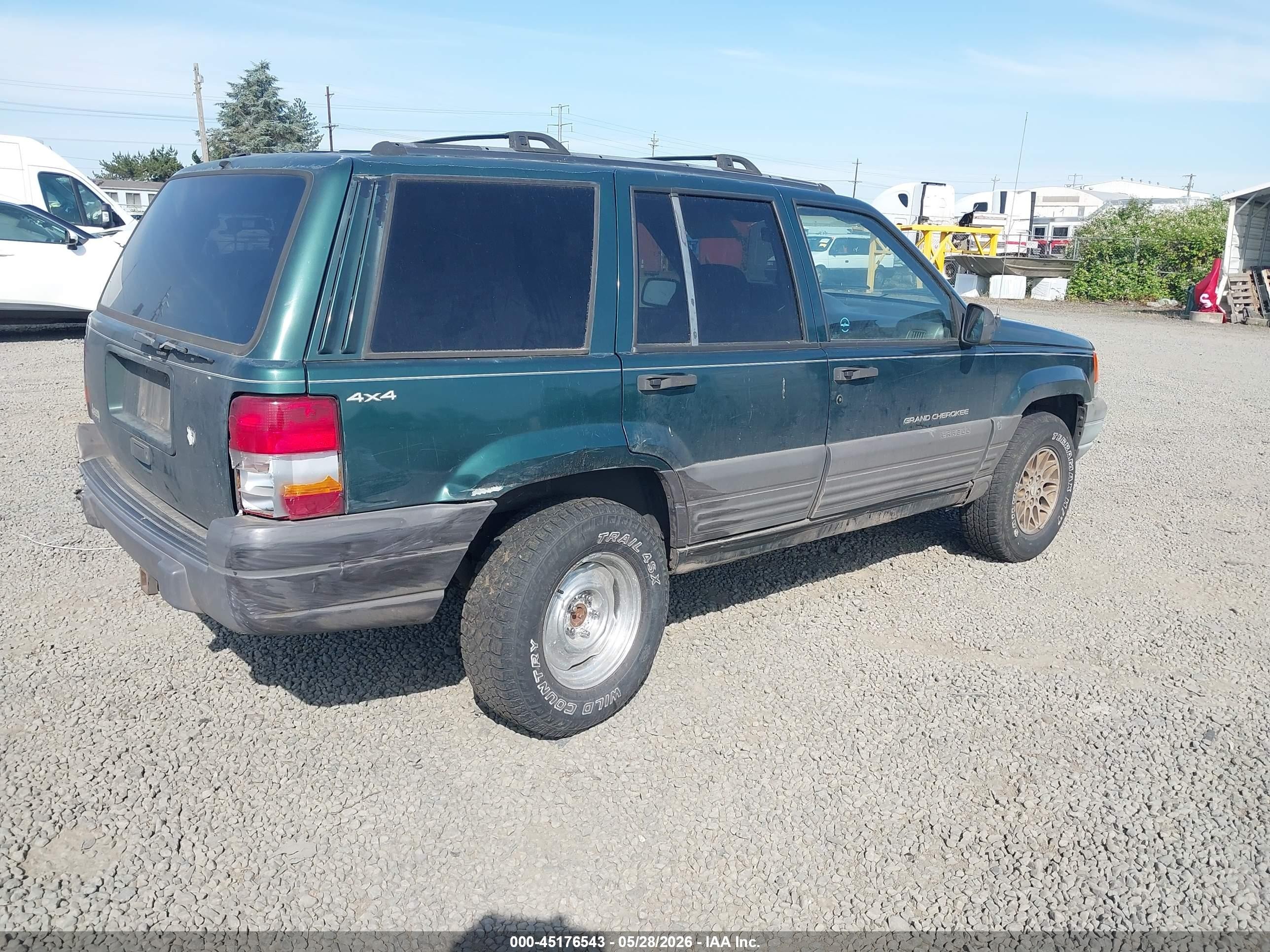 1996 Jeep Grand Cherokee Laredo Зеленый vin: 1J4GZ58S5TC198563