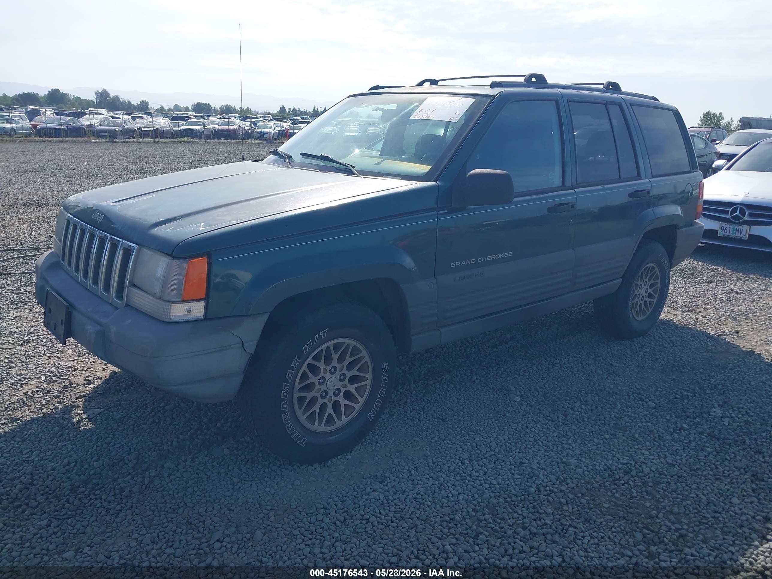 1996 Jeep Grand Cherokee Laredo Зеленый vin: 1J4GZ58S5TC198563