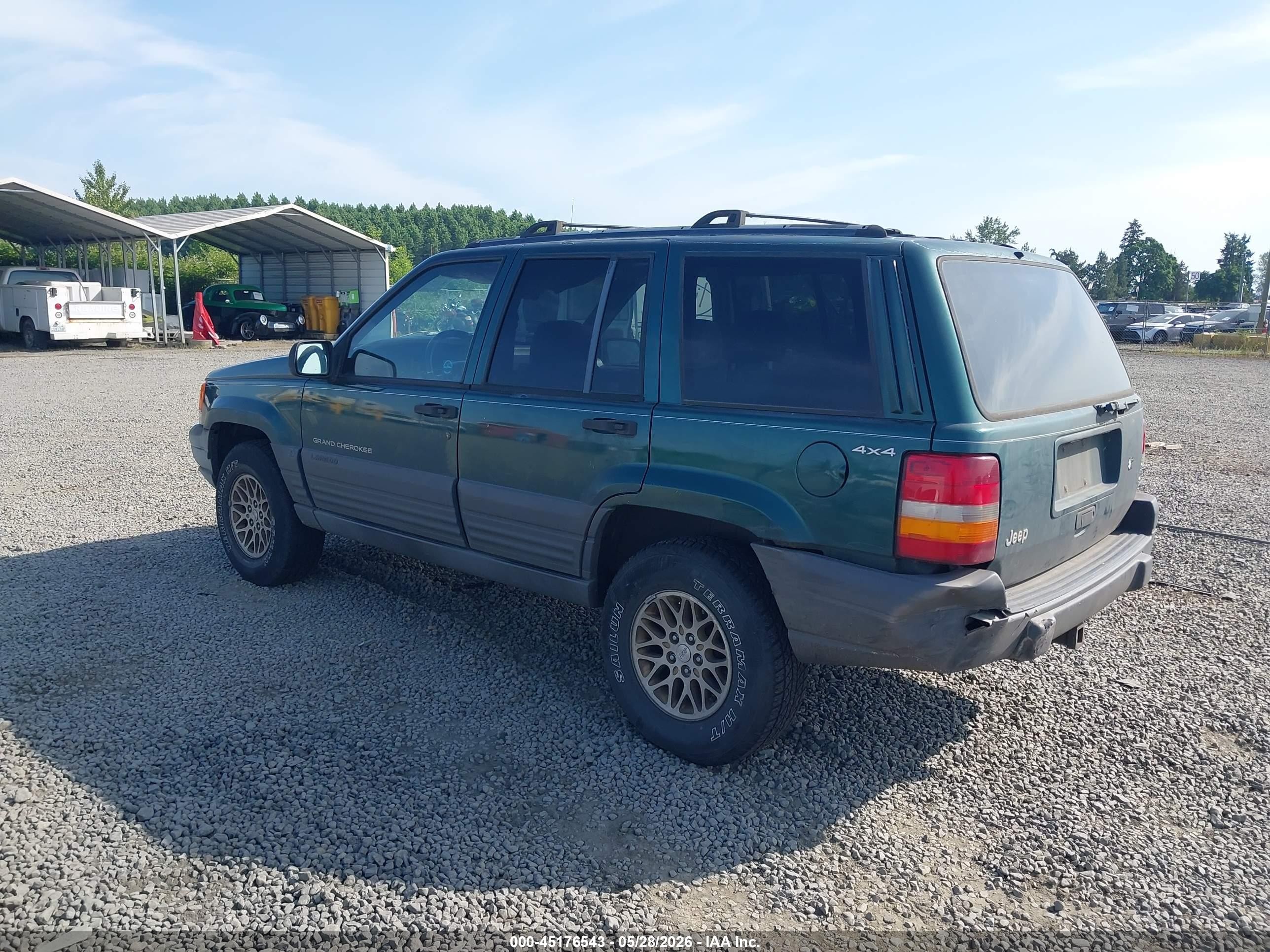 1996 Jeep Grand Cherokee Laredo Зеленый vin: 1J4GZ58S5TC198563